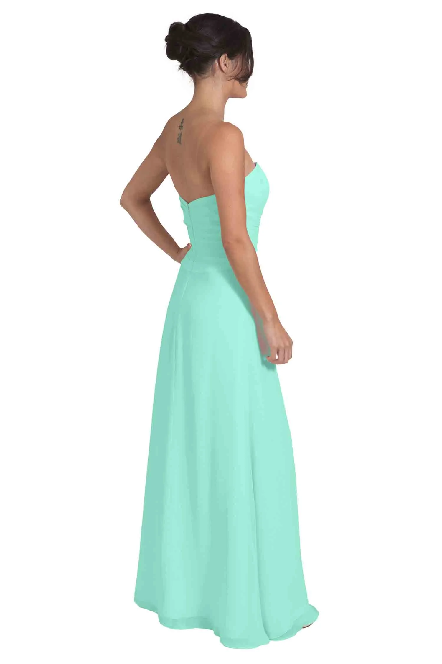 Bridesmaid Dress NZ April - Mint Green Right
