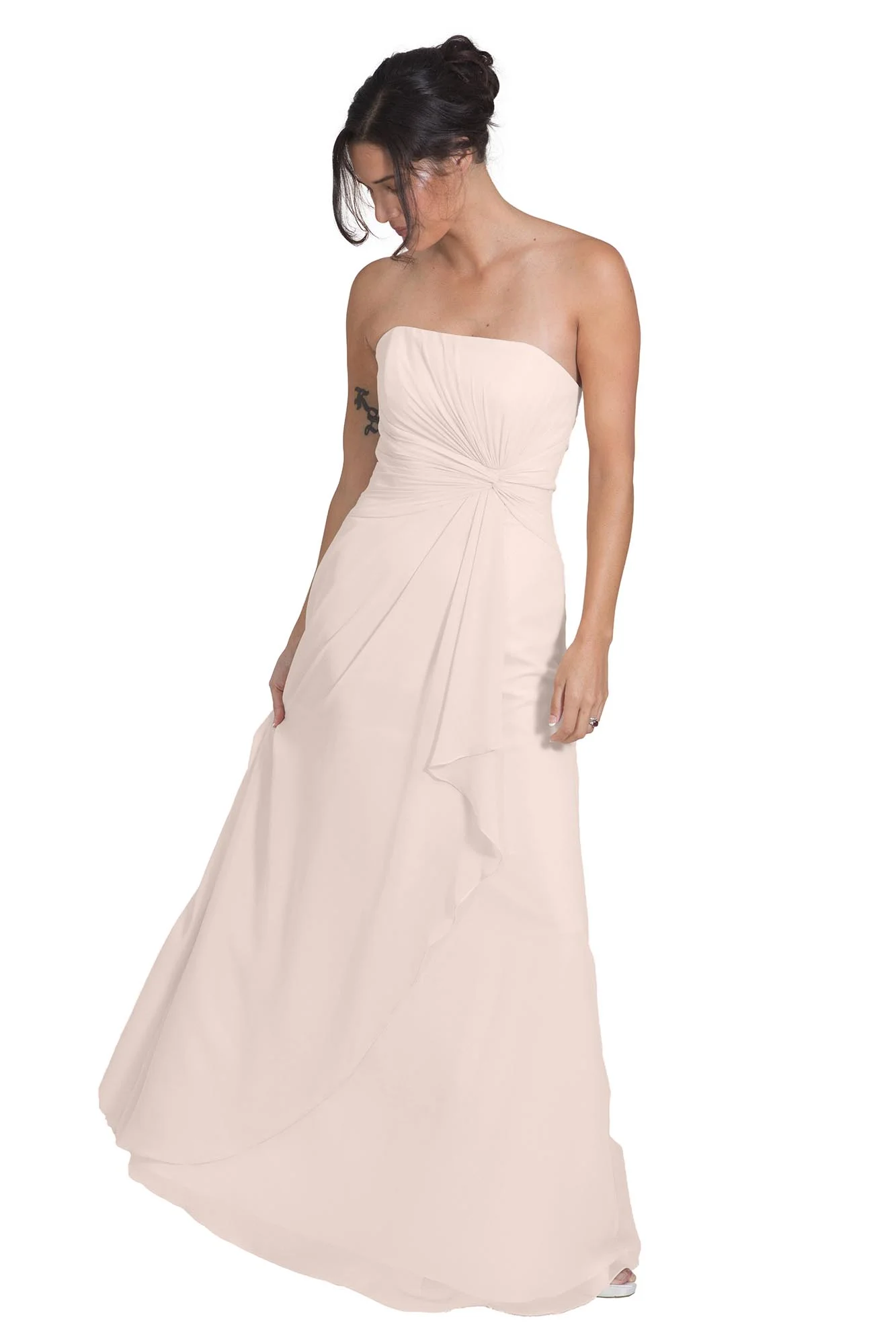 Bridesmaid Dress NZ April - Pale Pink Front