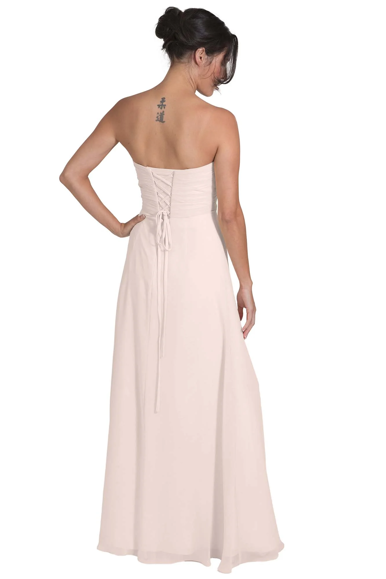 Bridesmaid Dress NZ Sophia - Pale Pink Back