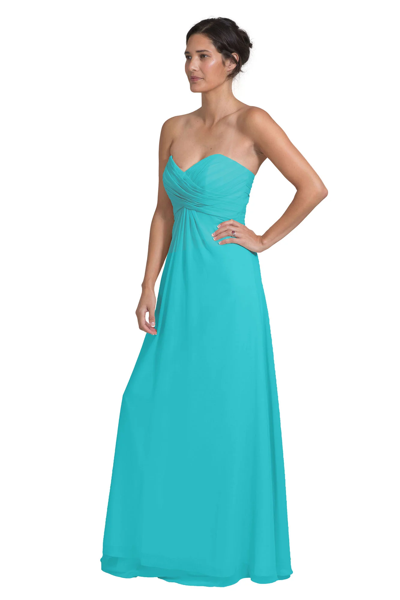 Bridesmaid Dress NZ Sophia - Turquoise Left