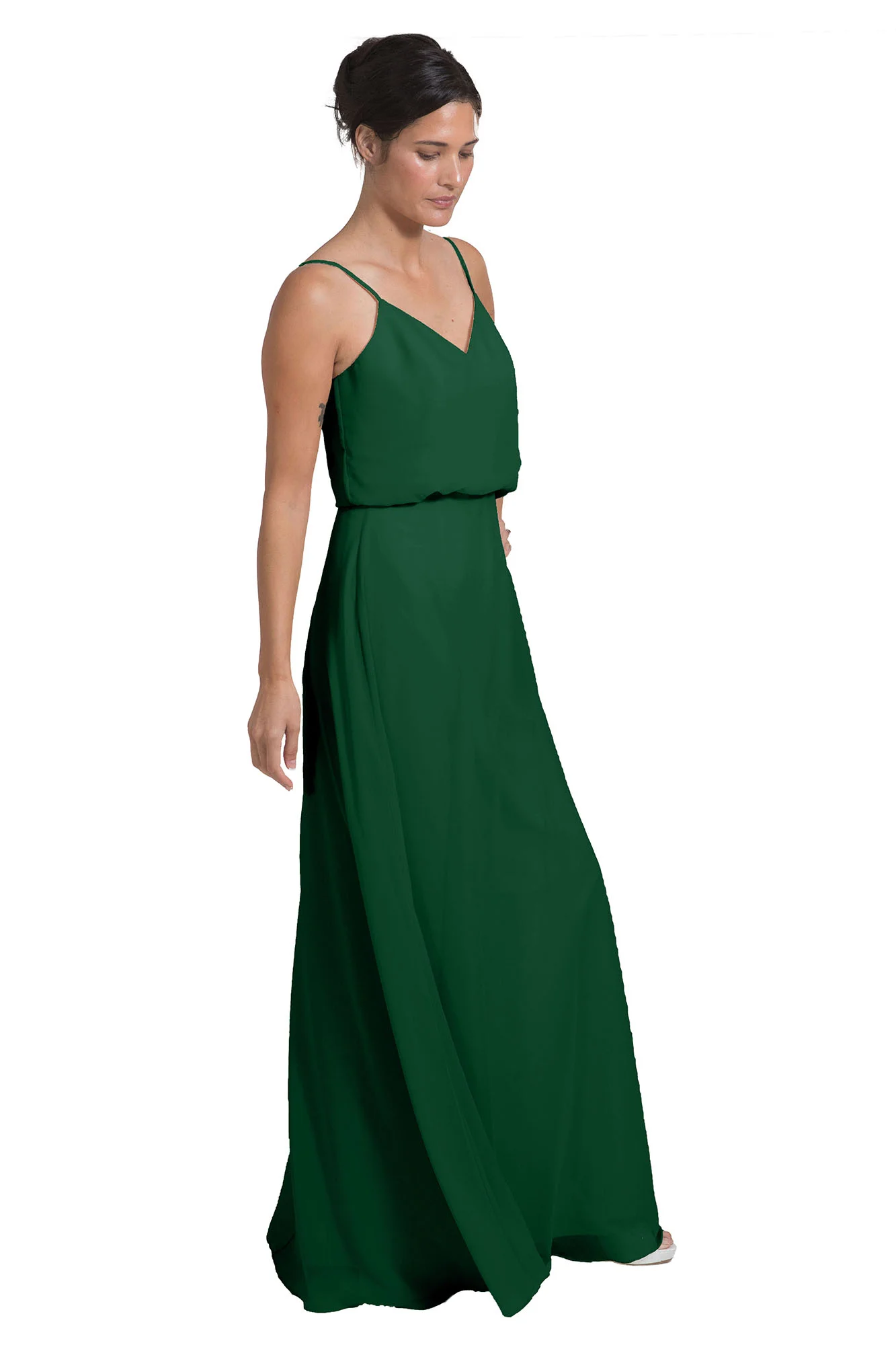 Bridesmaid Dress NZ Avery - Dark Green Right