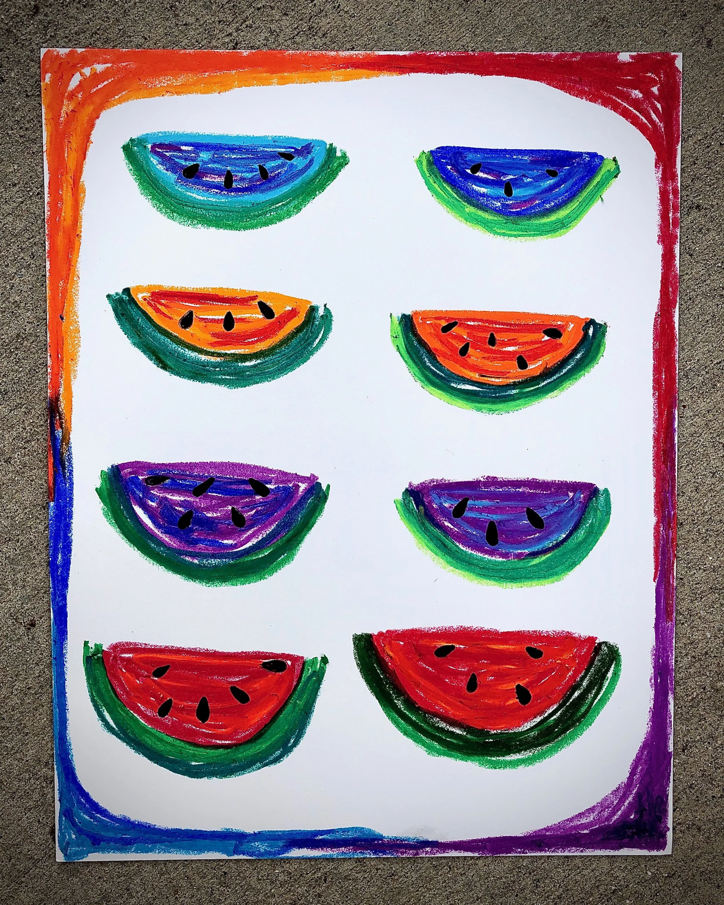 melons number eighty eight through ninety five: the crayola mix