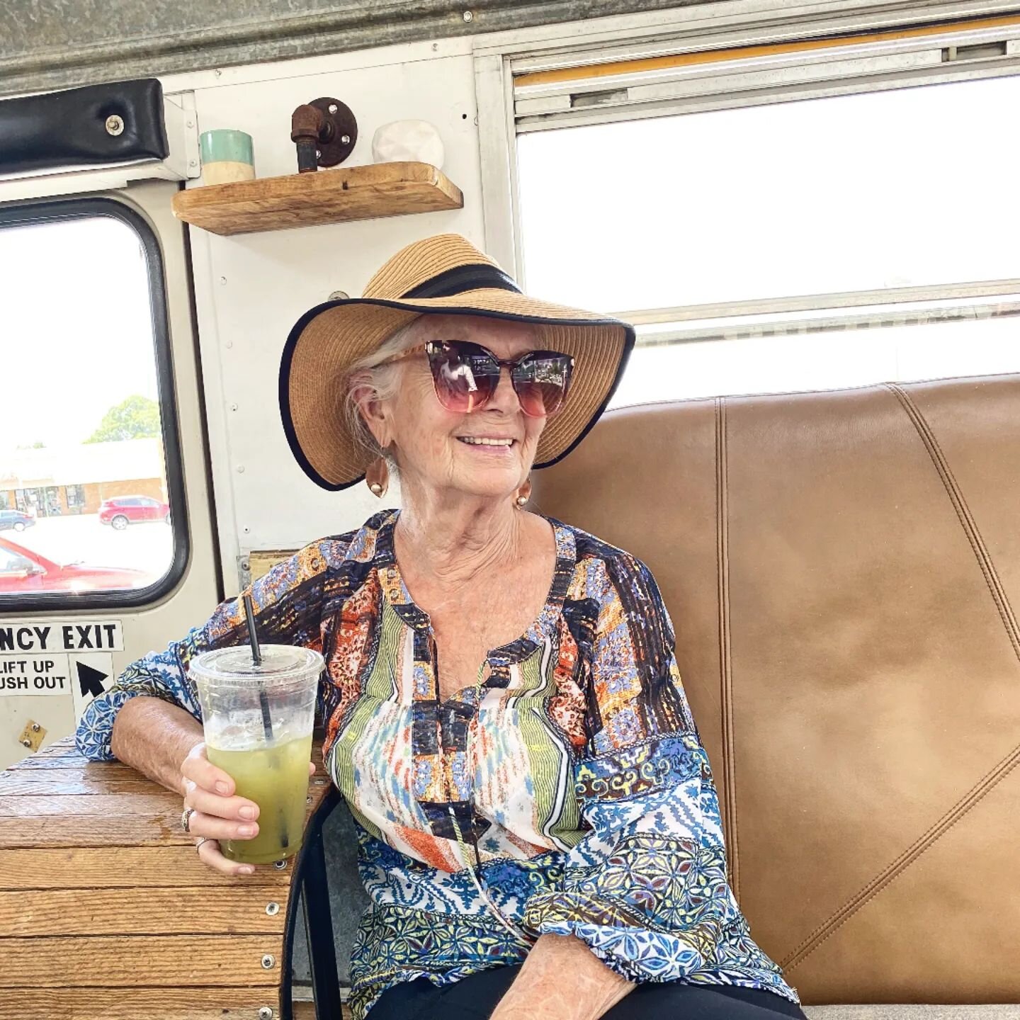 We met Beth on the Bus today. Her radiant smile reflects gratitude for a life full of blessings. Tomorrow Beth will celebrate her grandson's wedding, but today she is rediscovering her natural talent as a model. &quot;I was 16 years old the last time