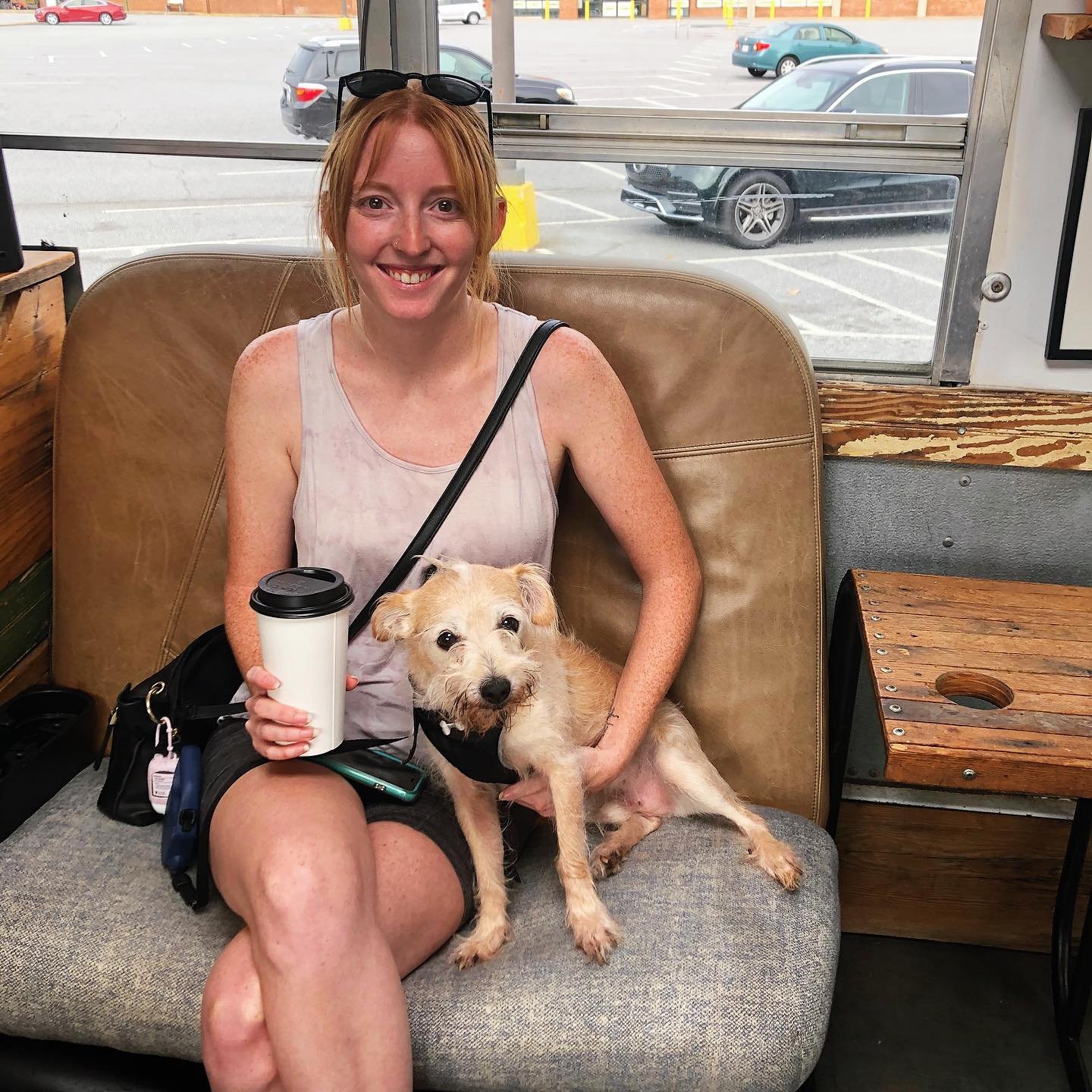 Caitlin and Rascal stopped by for some coffee and convo on their way to Tennessee this lovely, brisk summer morning. Hope everyone is starting out their week in equally good company!🌿