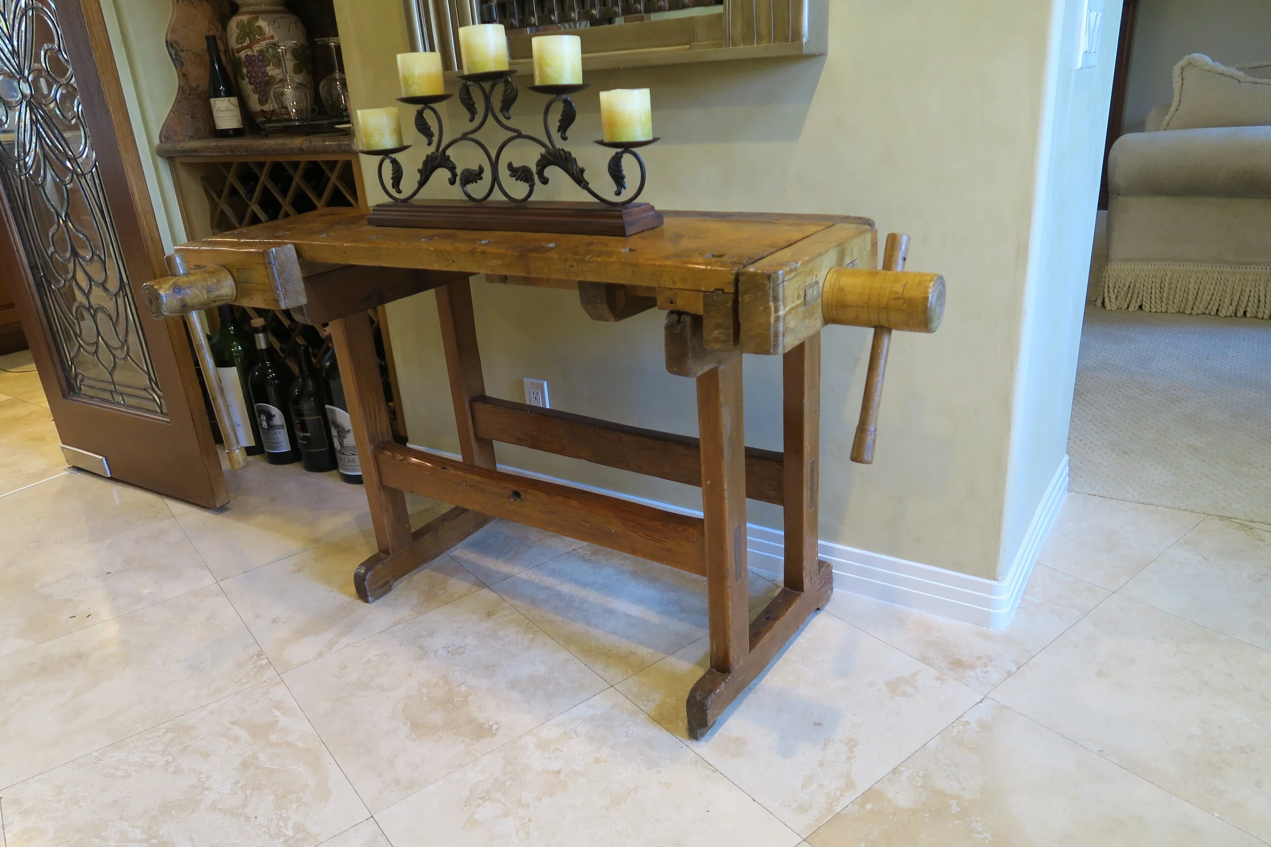 Antique Carpenters Workbench