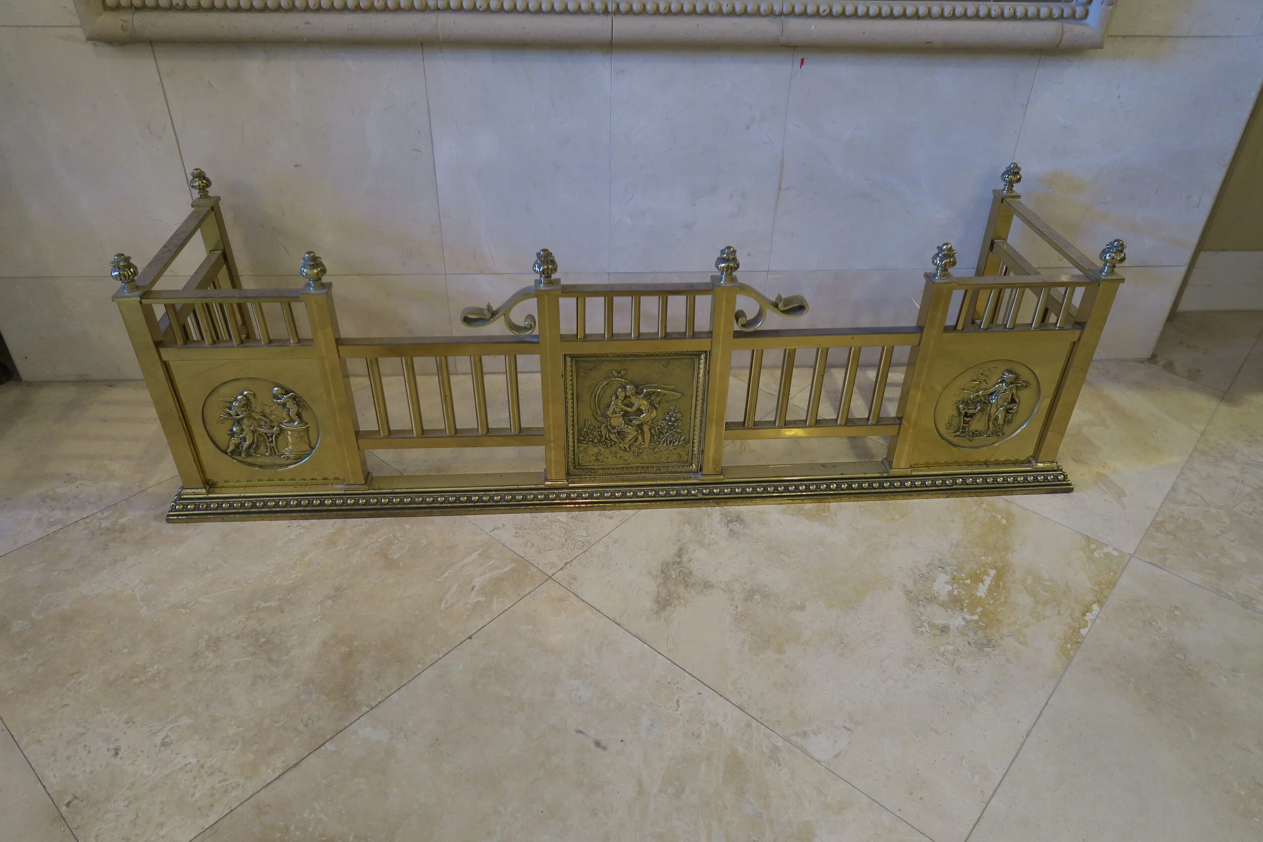 Brass Fireplace Fender