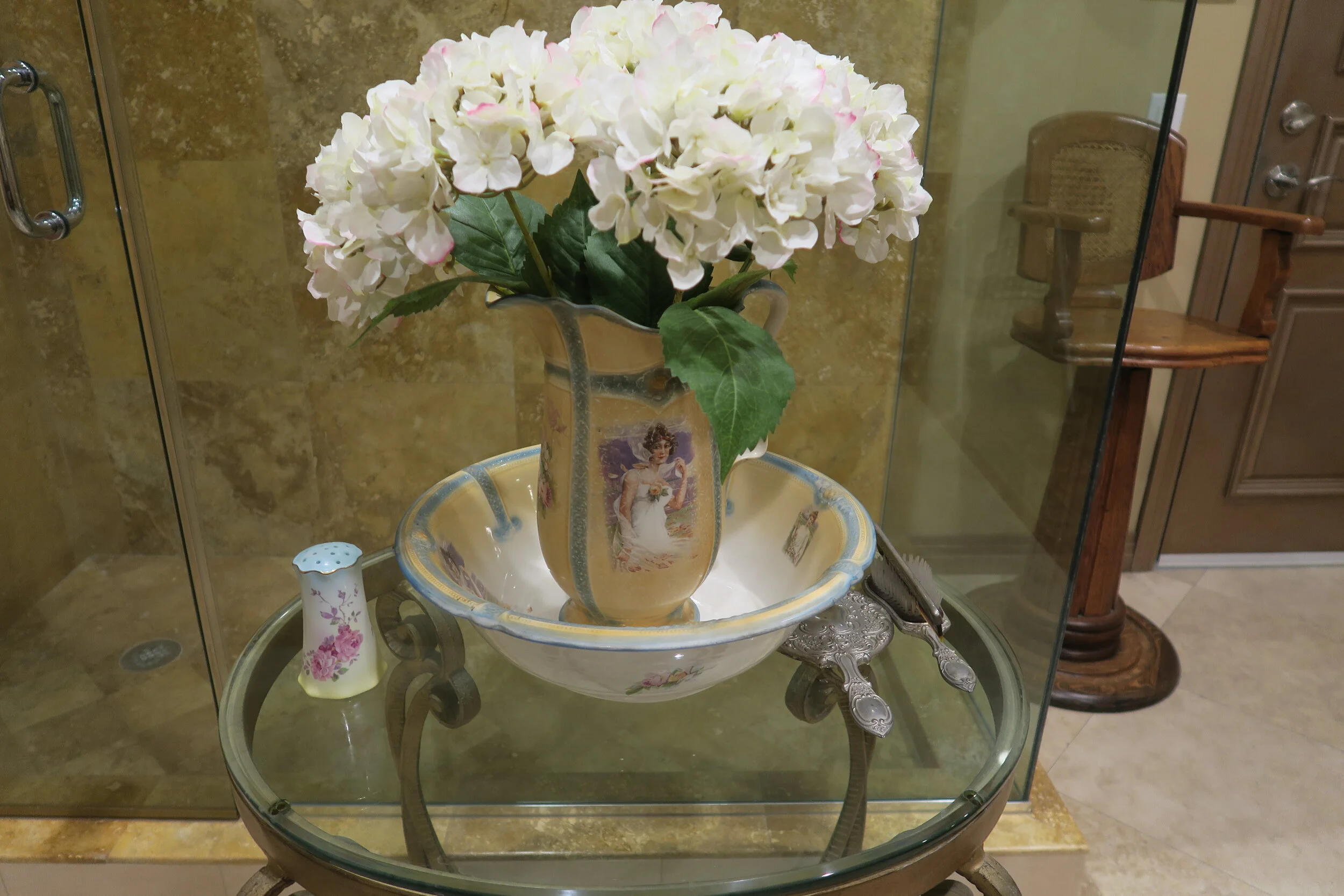 Victorian Wash Bowl and Pitcher