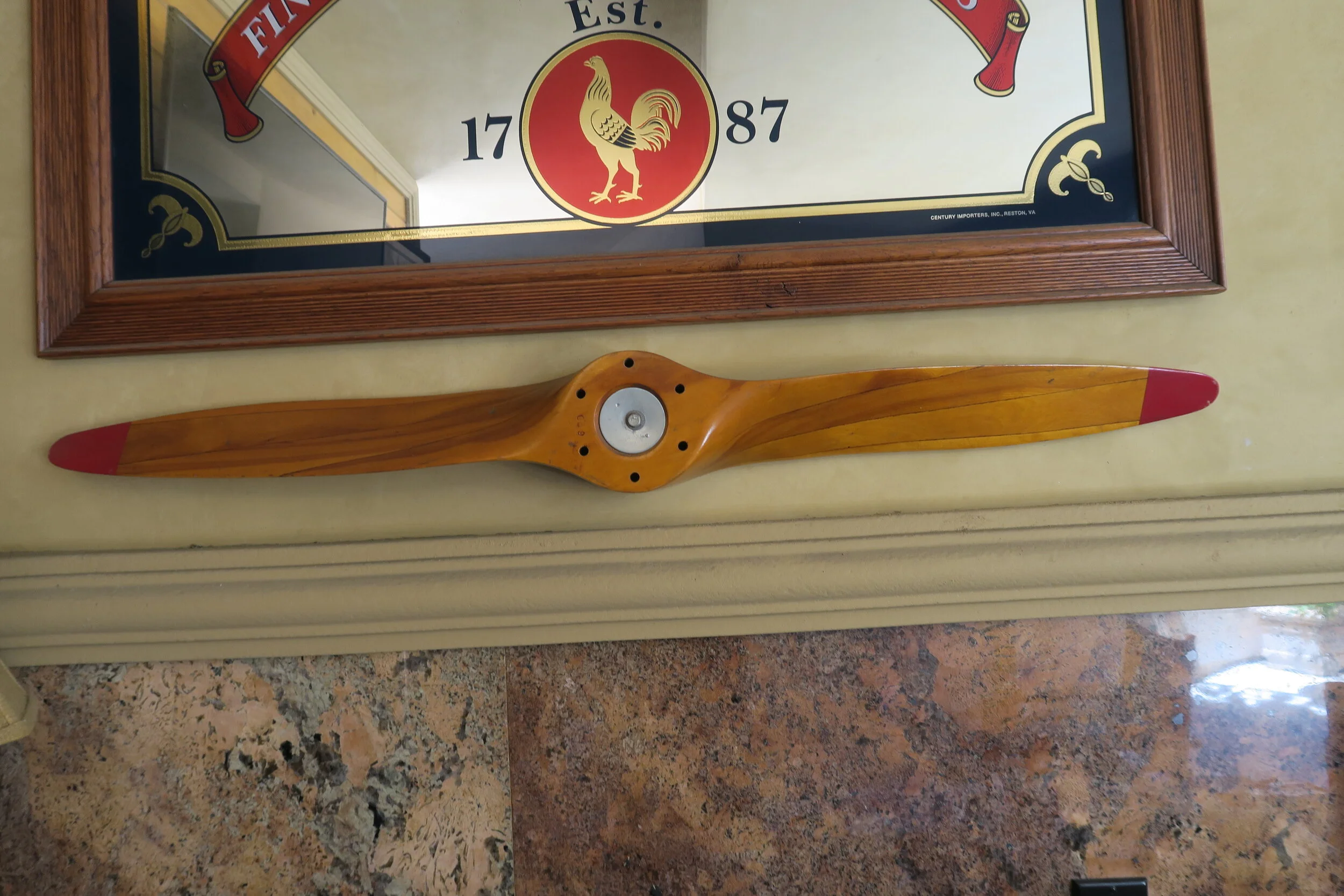 Display/Decorative Wooden Propeller Blade