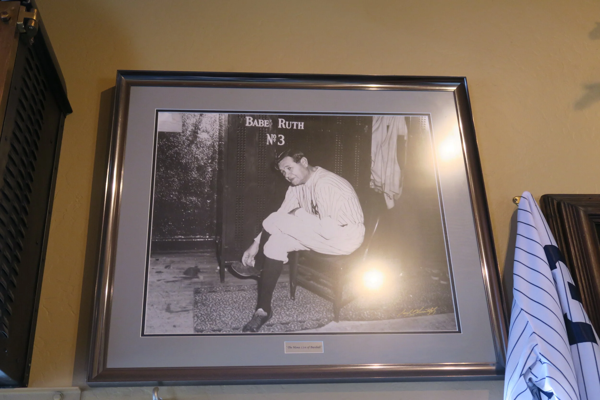 Babe Ruth Black and White Reprint Baseball Photograph