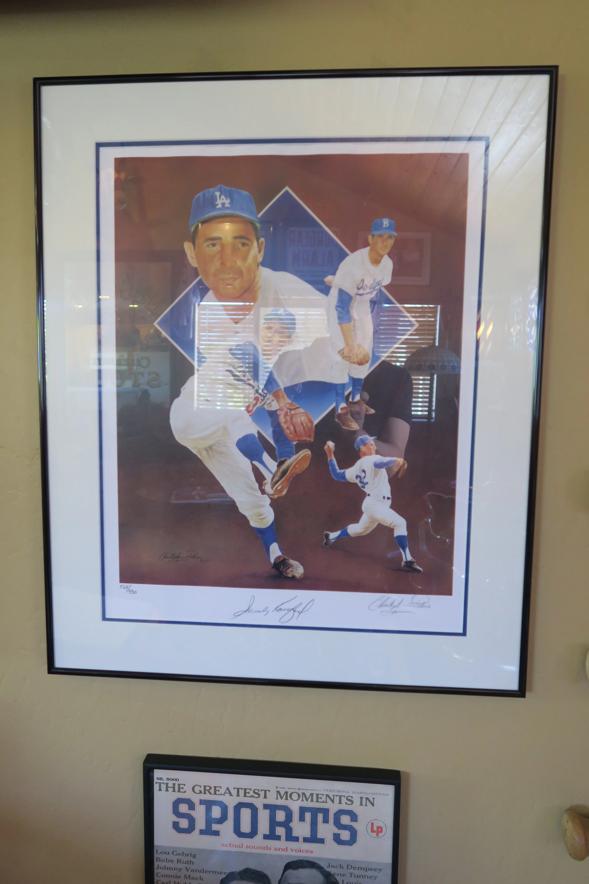 Signed Color Print of Sandy Koufax