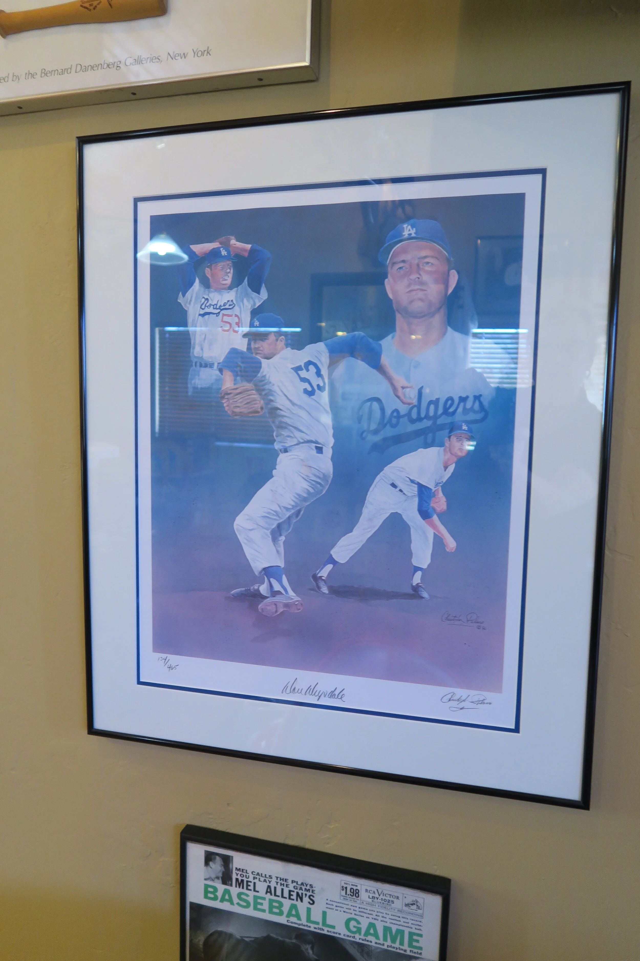 Color Print Signed Don Drysdale