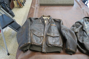 Pair of Virex Leather Men's Jackets — Palmer Collection