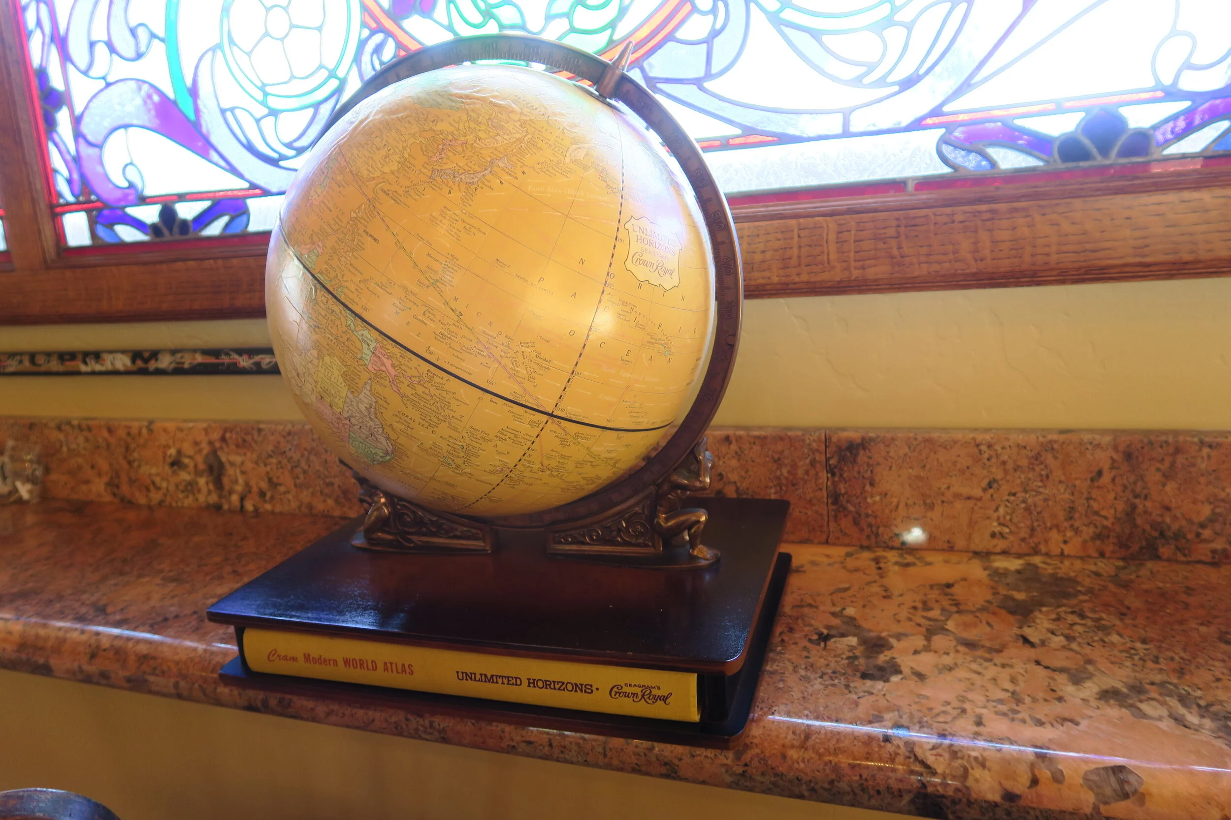 Seagrams Crown Royal-Atlas Globe