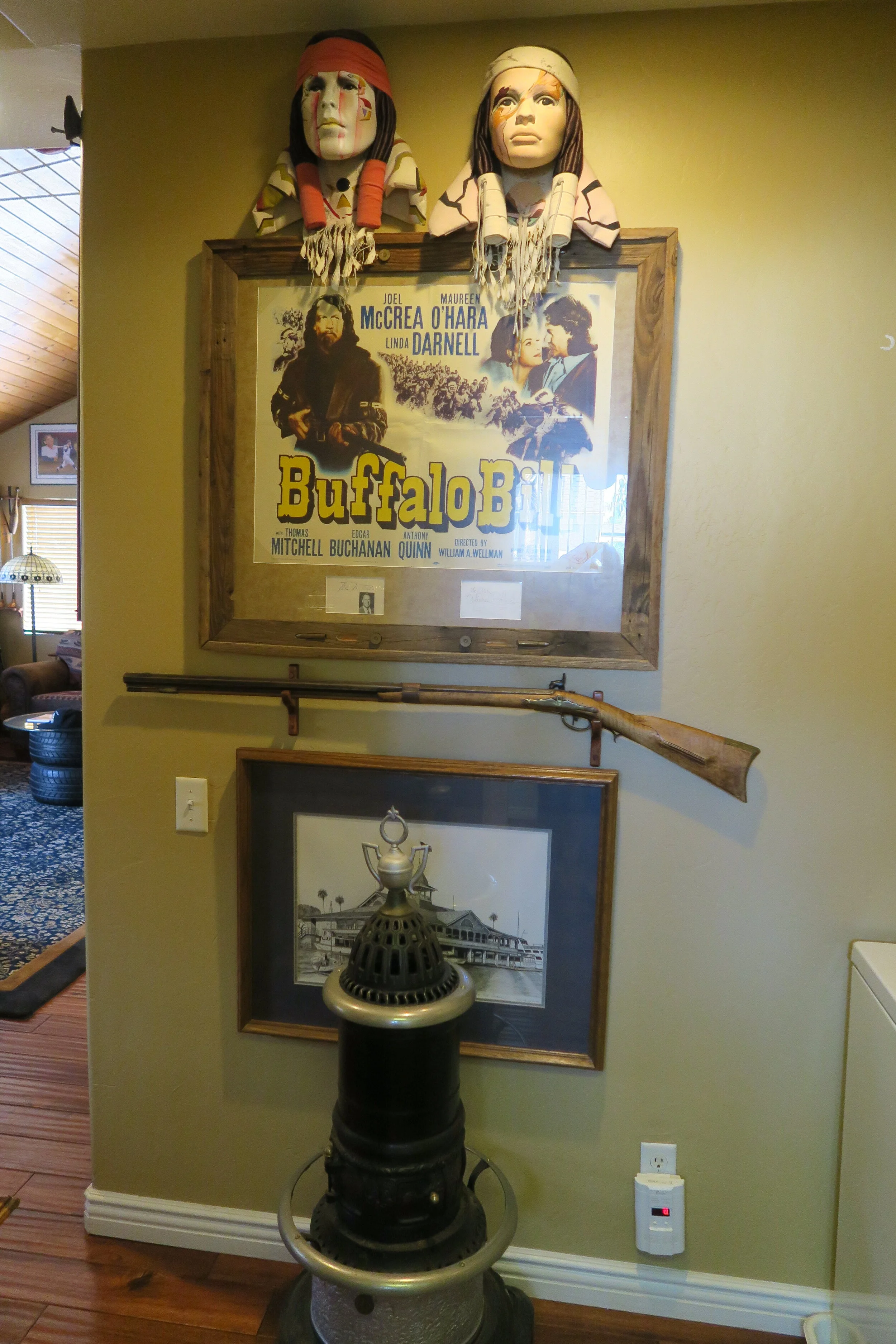 Assembled Collection of 1944 Buffalo Bill Movie Poster and Autographs