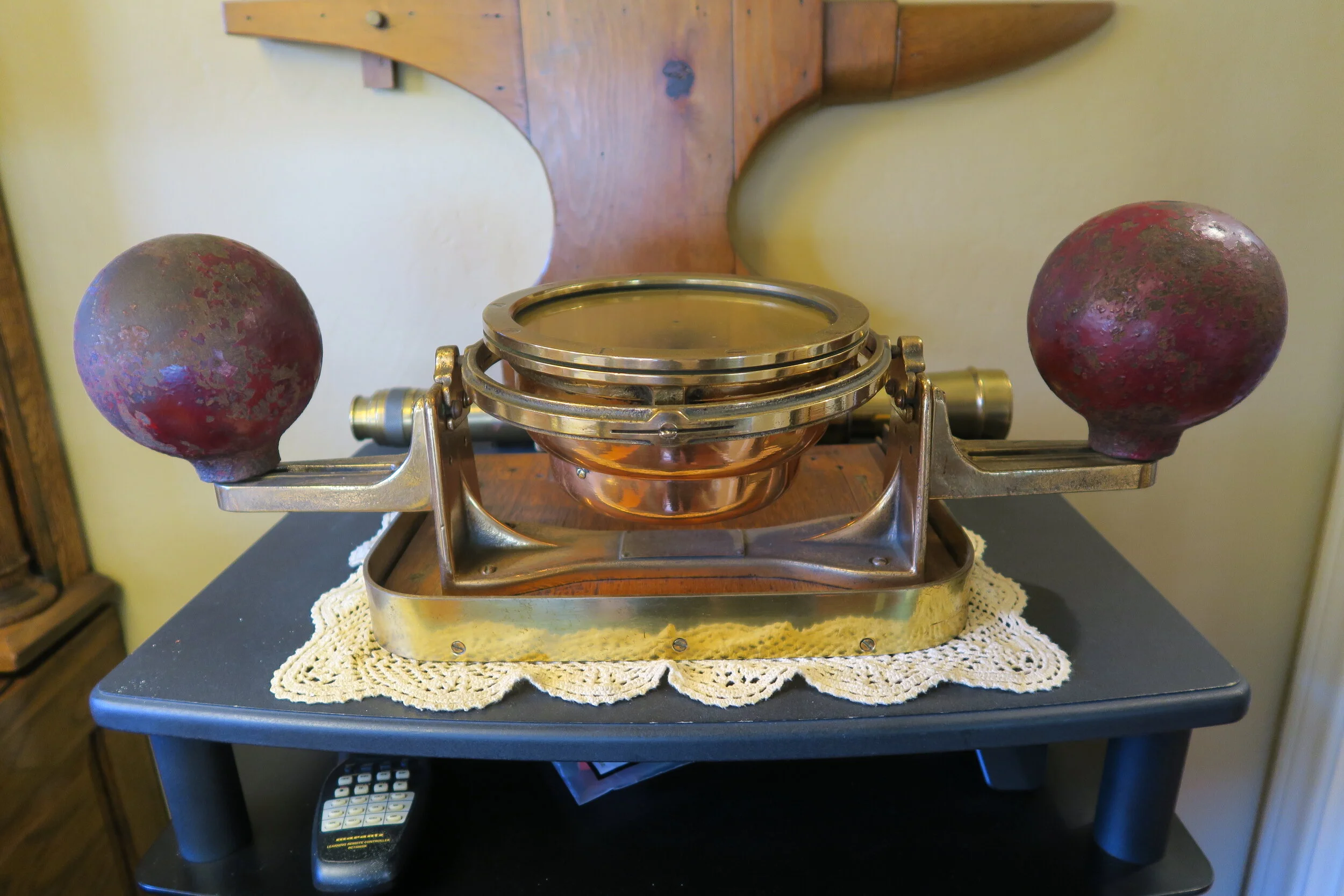 Yacht Binnacle in Brass and Copper