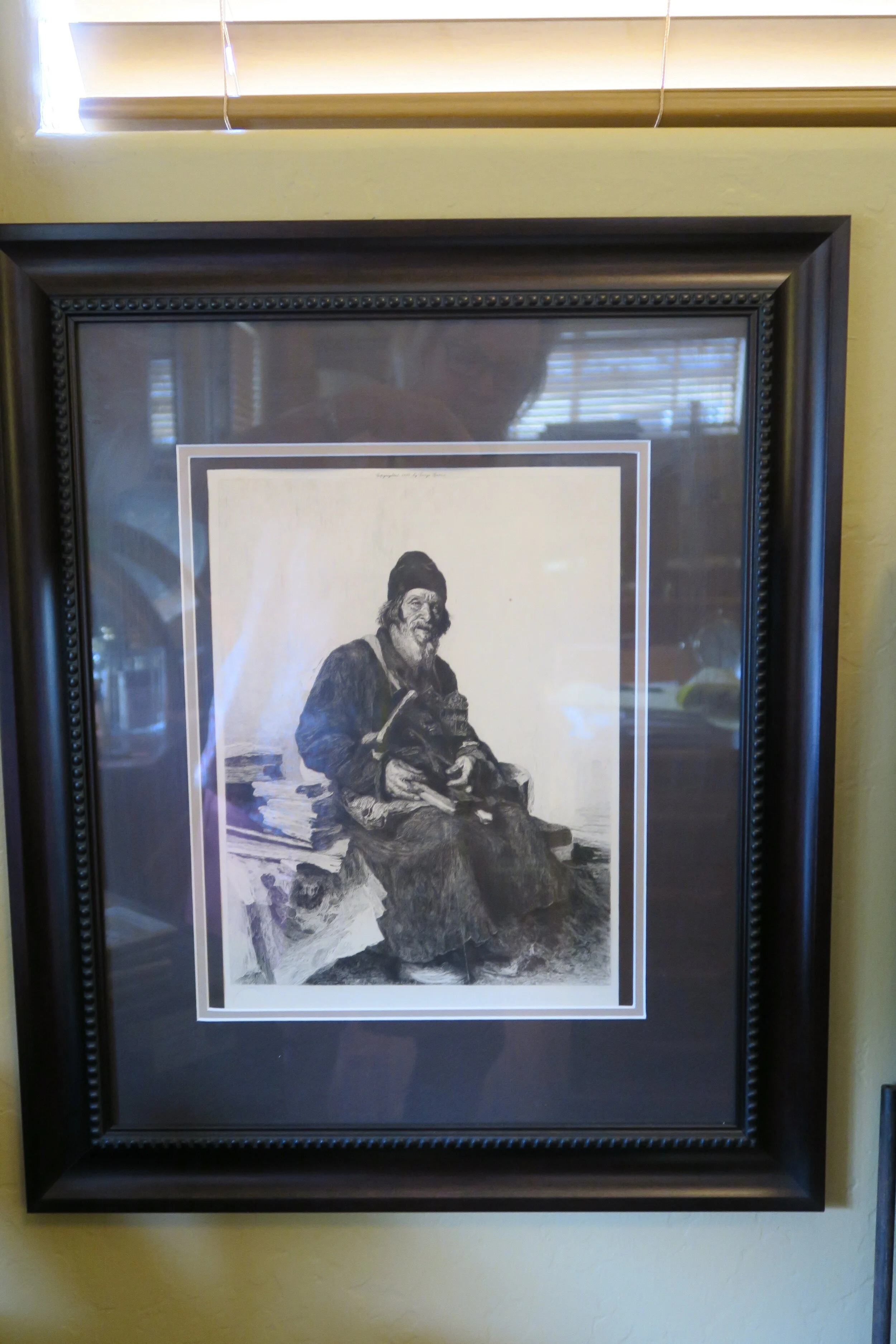 1893 Chicago World's Fair Print of Artist George Barrie Etching