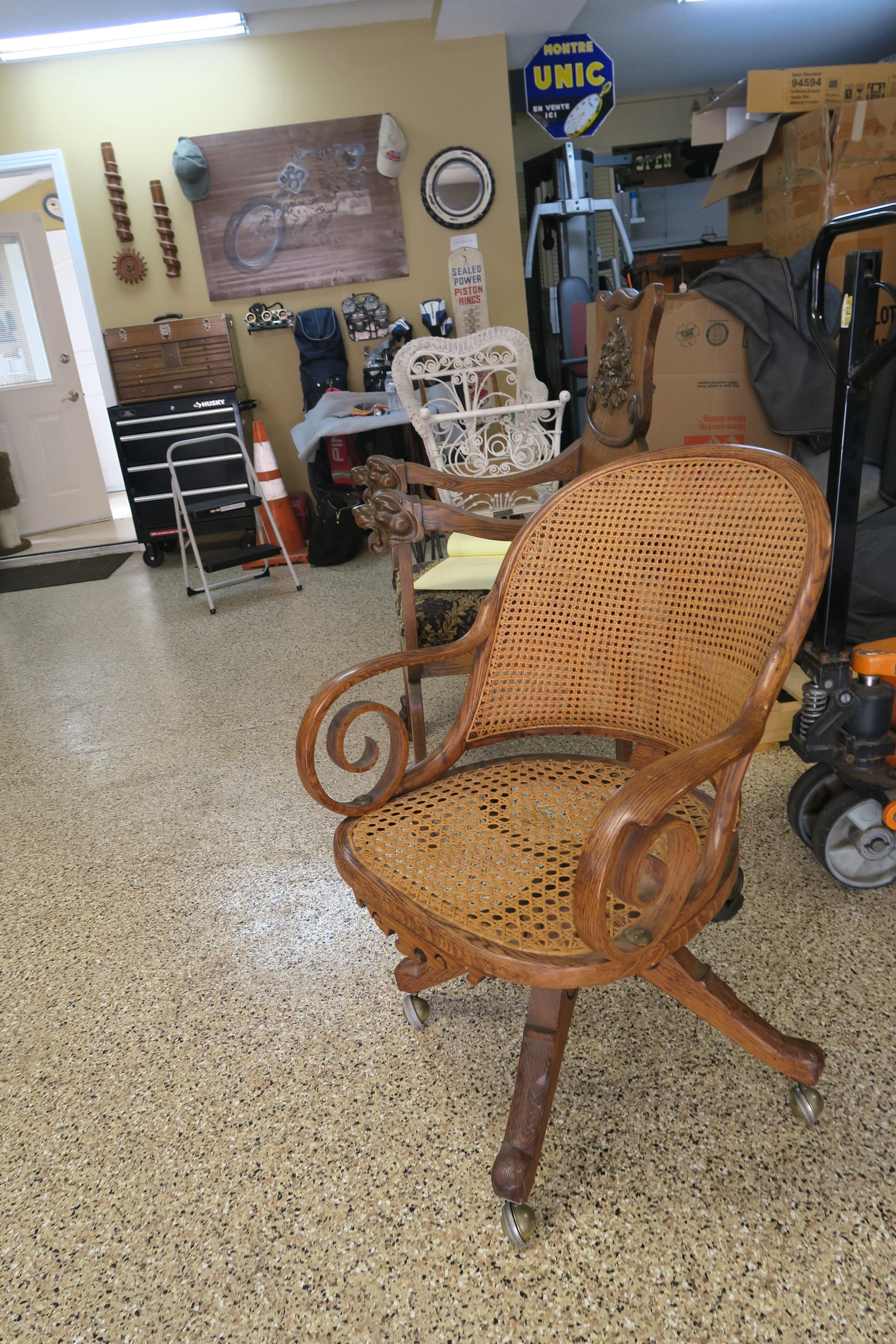 Bentwood Caned and Scroll Armchair