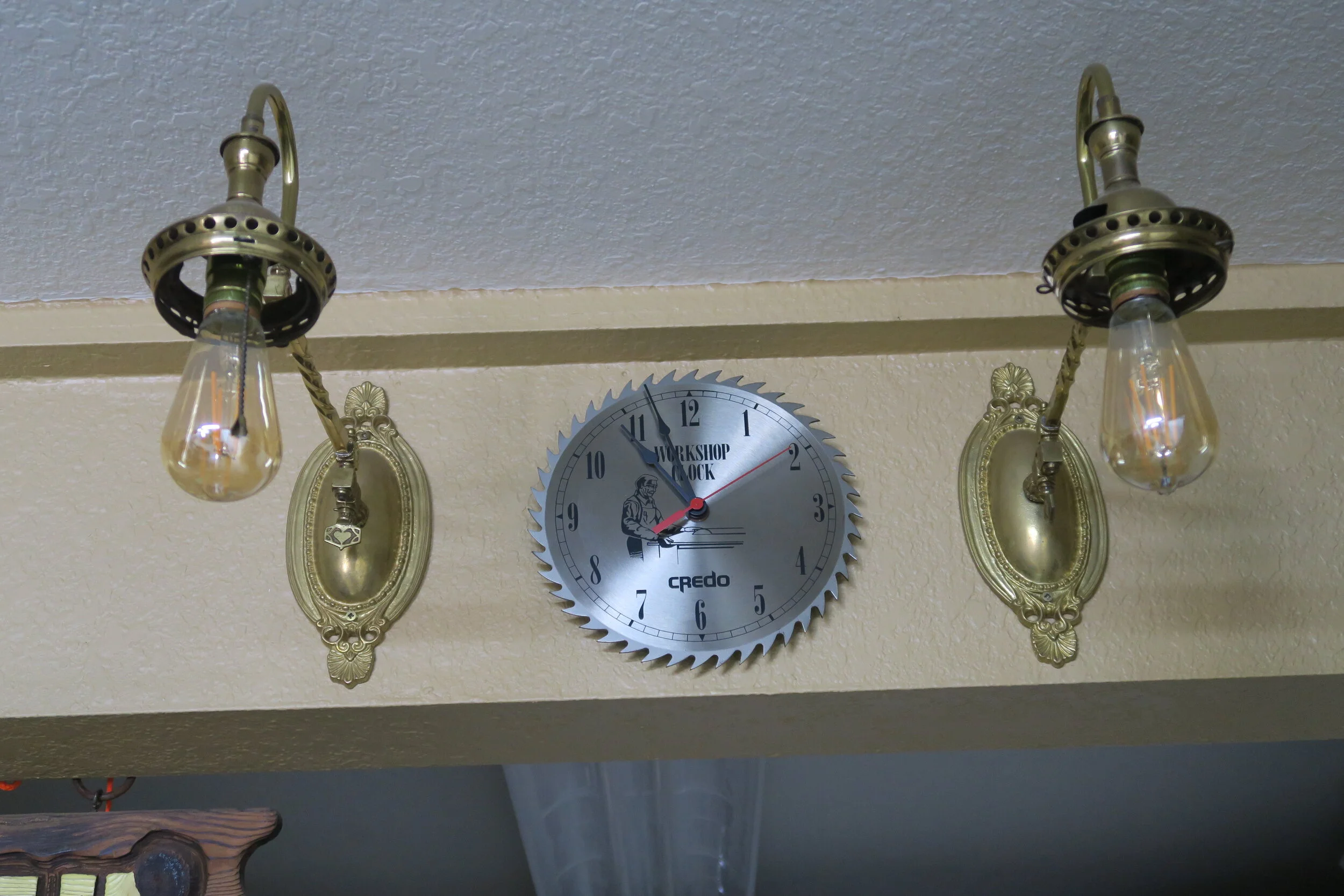 Pair of Restored Brass Sconces