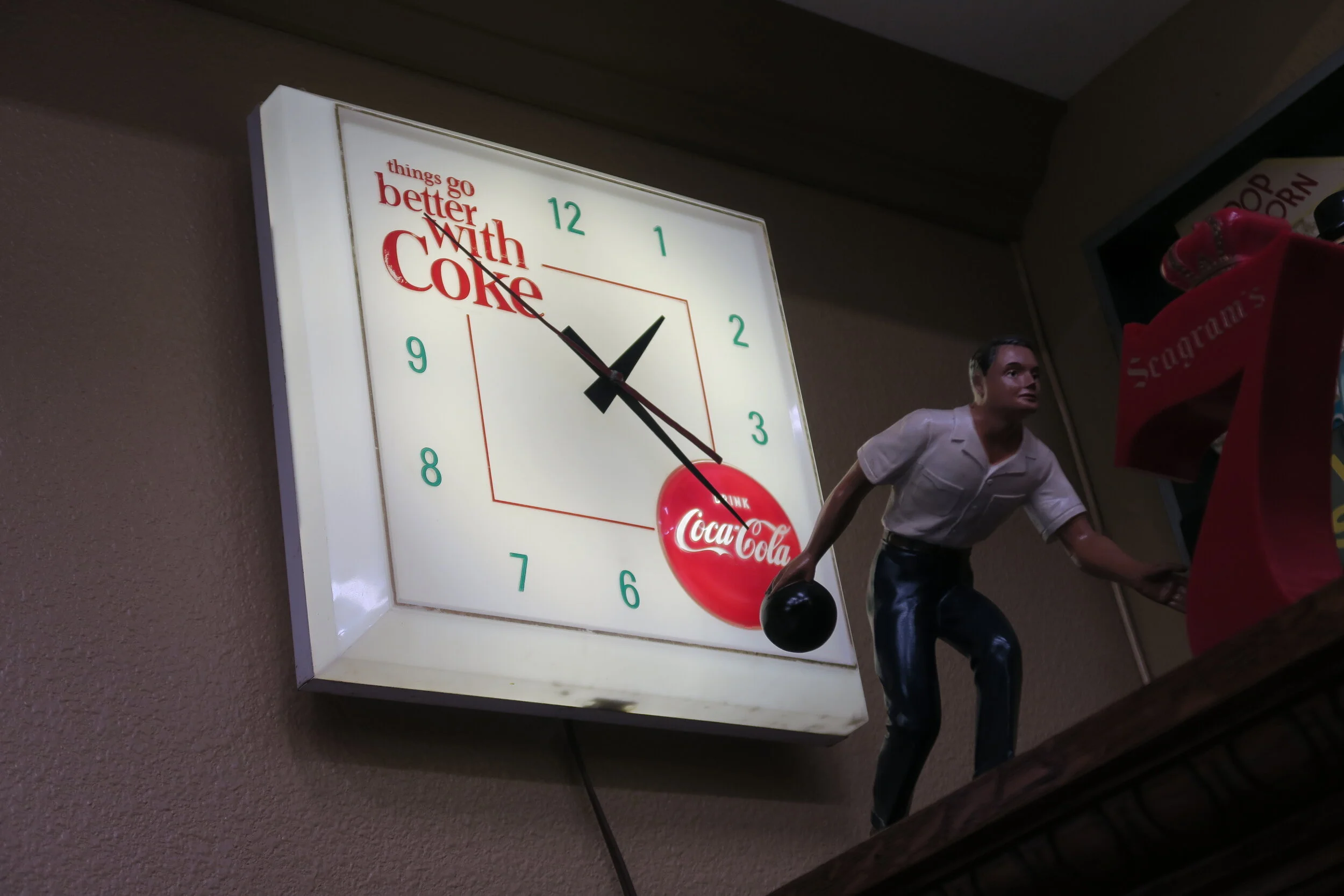 Coca Cola Lighted Square Clock