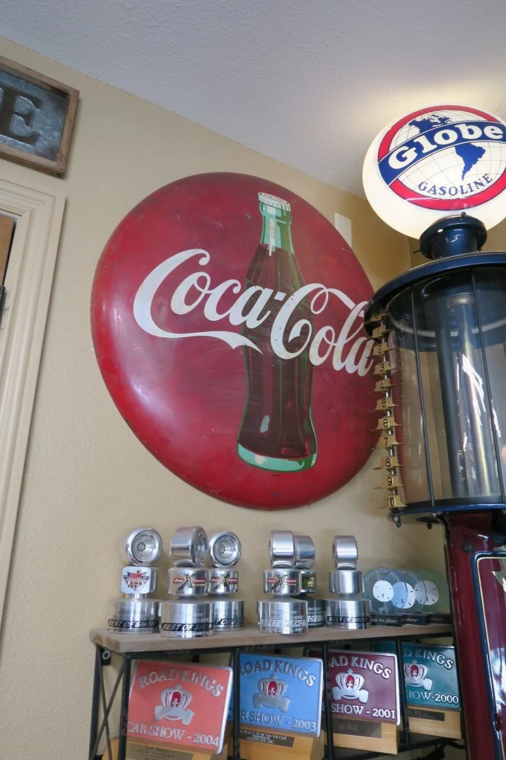 Porcelain on Iron Coca-Cola 36" Button Sign