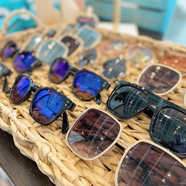 It's National Sunglasses Day! If you're looking for some sunnies, the first pic is at @ellipsisboutiquebudatx, the second is @mercantileatmillandgrain, and the third is @thebudafulhiker. 😎 Plenty of designs to fit your style.