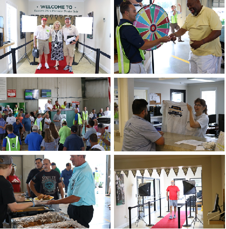 Greenville Auto Auction roled out the red carpet for its Dealer Appreciation Sale in June, offering free t-shirts, a great lunch and exciting prizes.