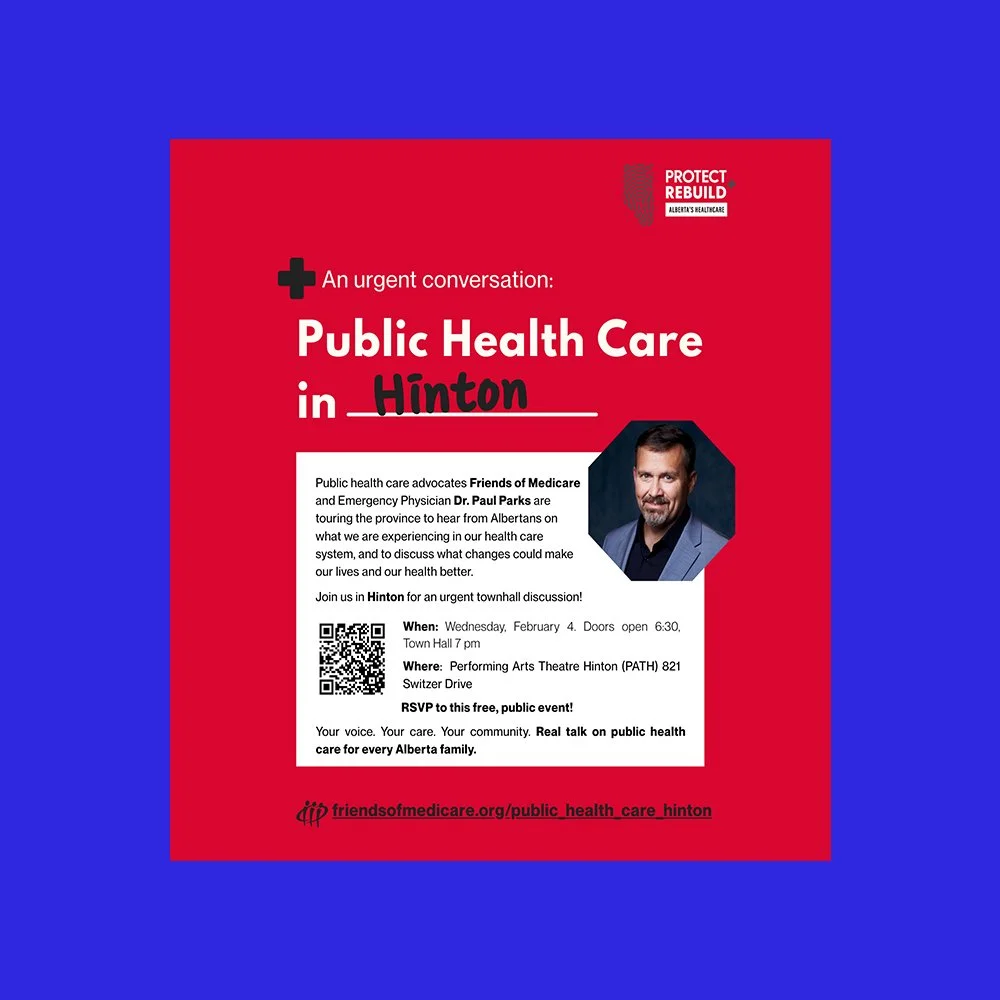 Friends of Medicare URGENT CONVERSATION: Public Health Care HINTON