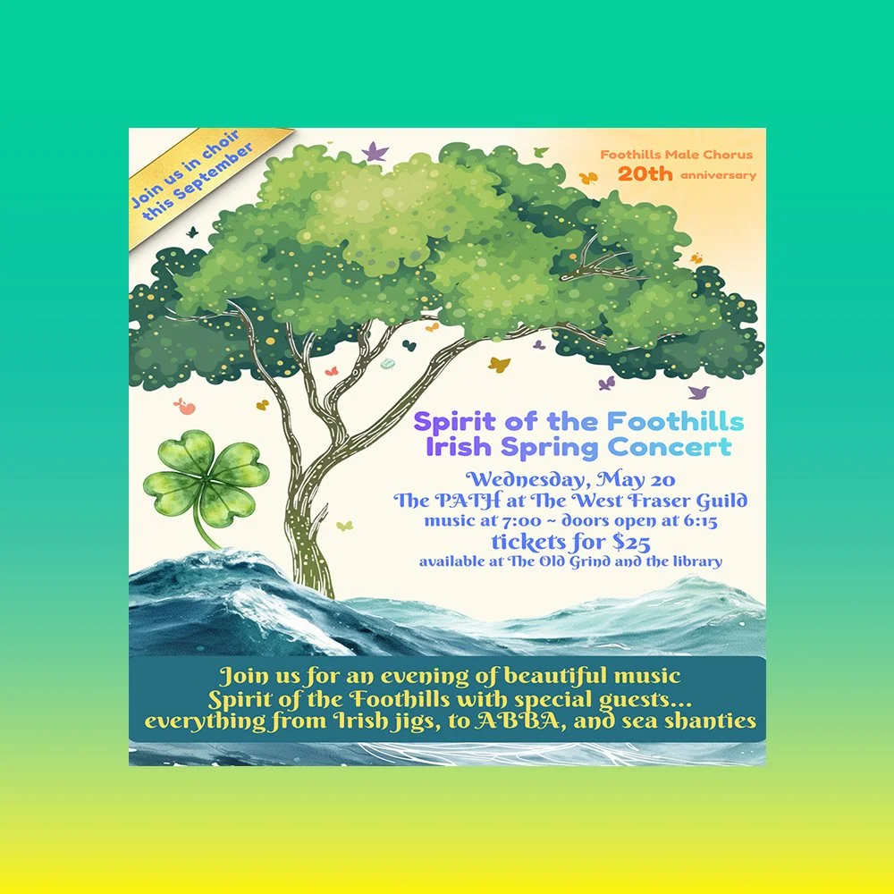 Spirit of the Foothills Chorus presents - IRISH SPRING CONCERT