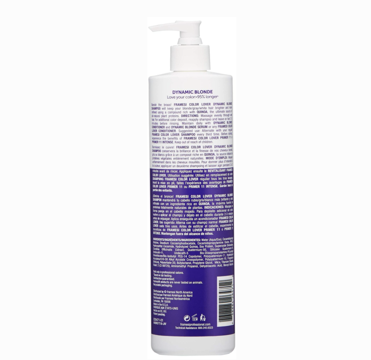 Framesi Color Lover Purple Shampoo — Deacon Hair Co Salon