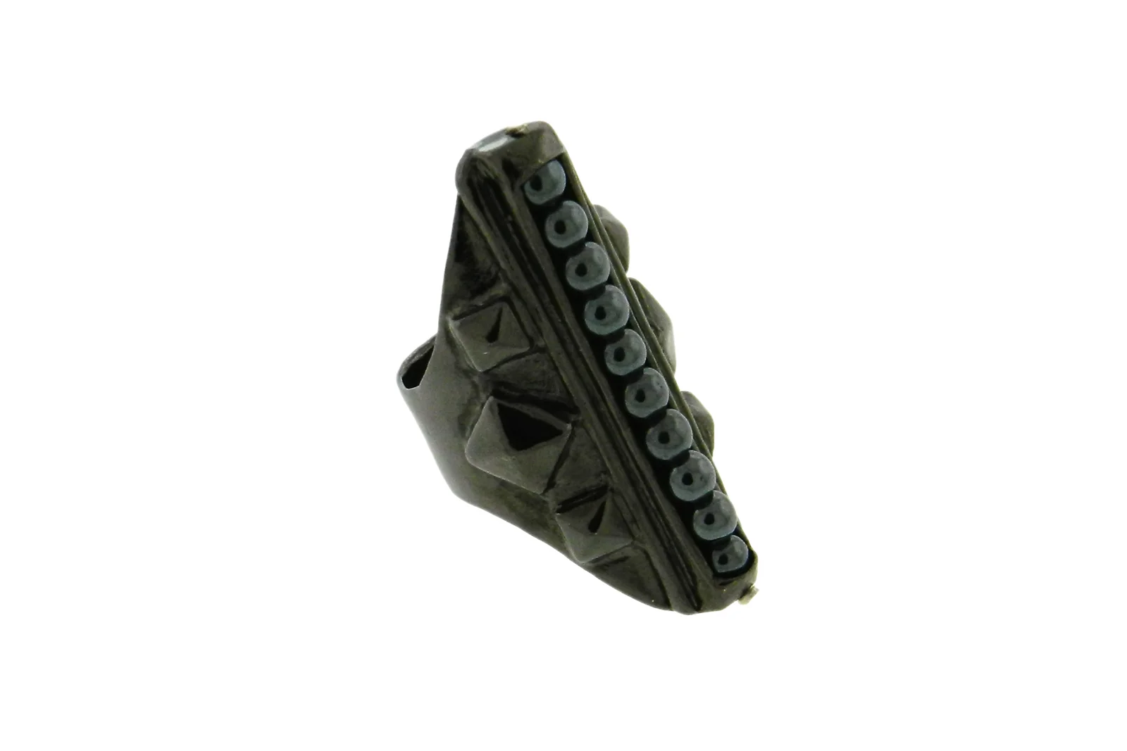 tudor ring gunmetal hematite.jpg