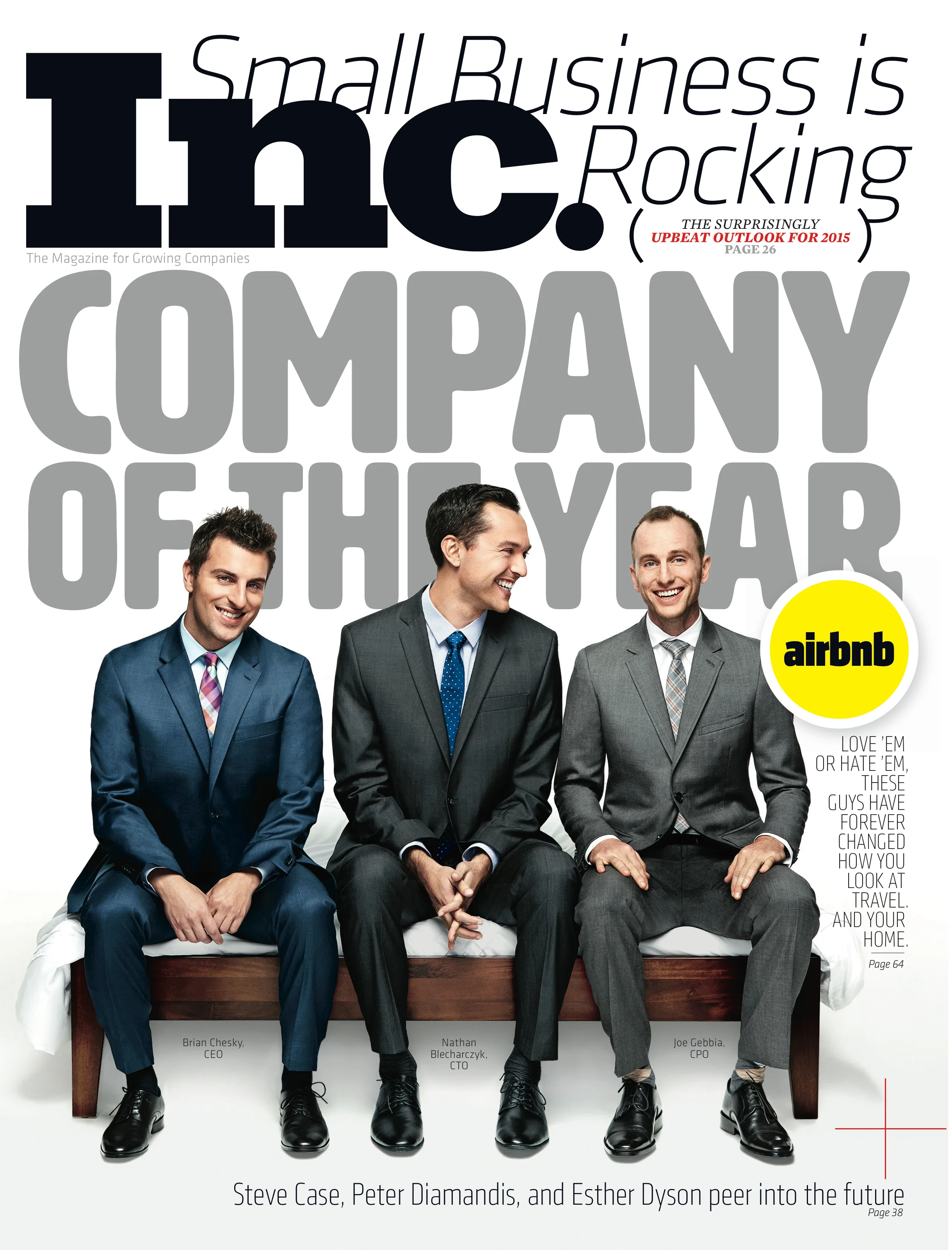  editorial photography of the Airbnb founders for INC Magazine photography by Danielle Levitt prop and wardrobe styling by Danny O’Neill wardrobe stylist San Francisco 