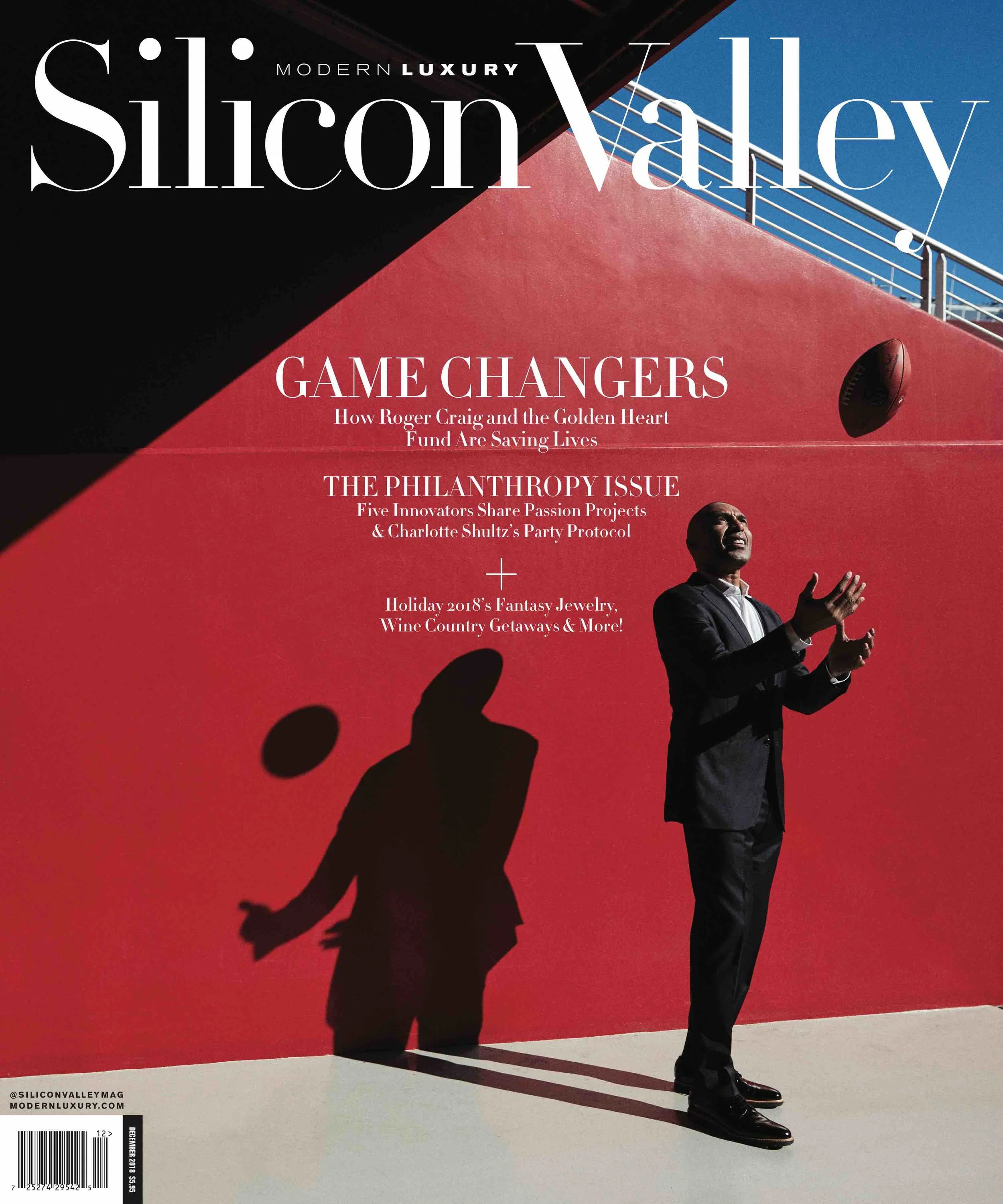 editorial photography of Roger Craig for Modern Luxury Silicon Valley Magazine photography by Shaughn and John prop and wardrobe styling by Danny O’Neill wardrobe stylist San Francisco 