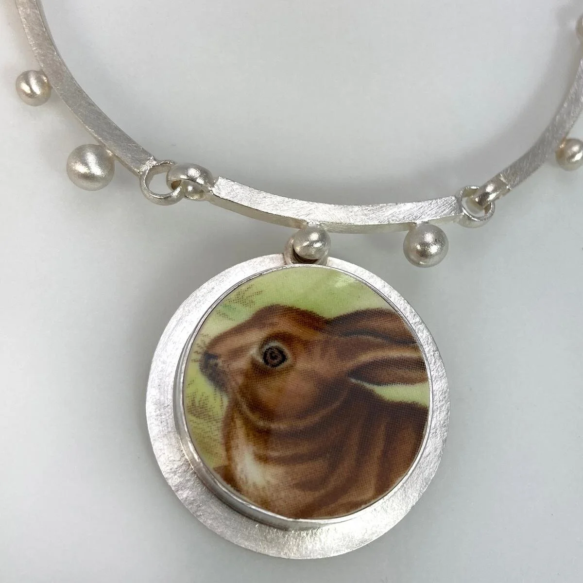Spode Rabbit Necklace