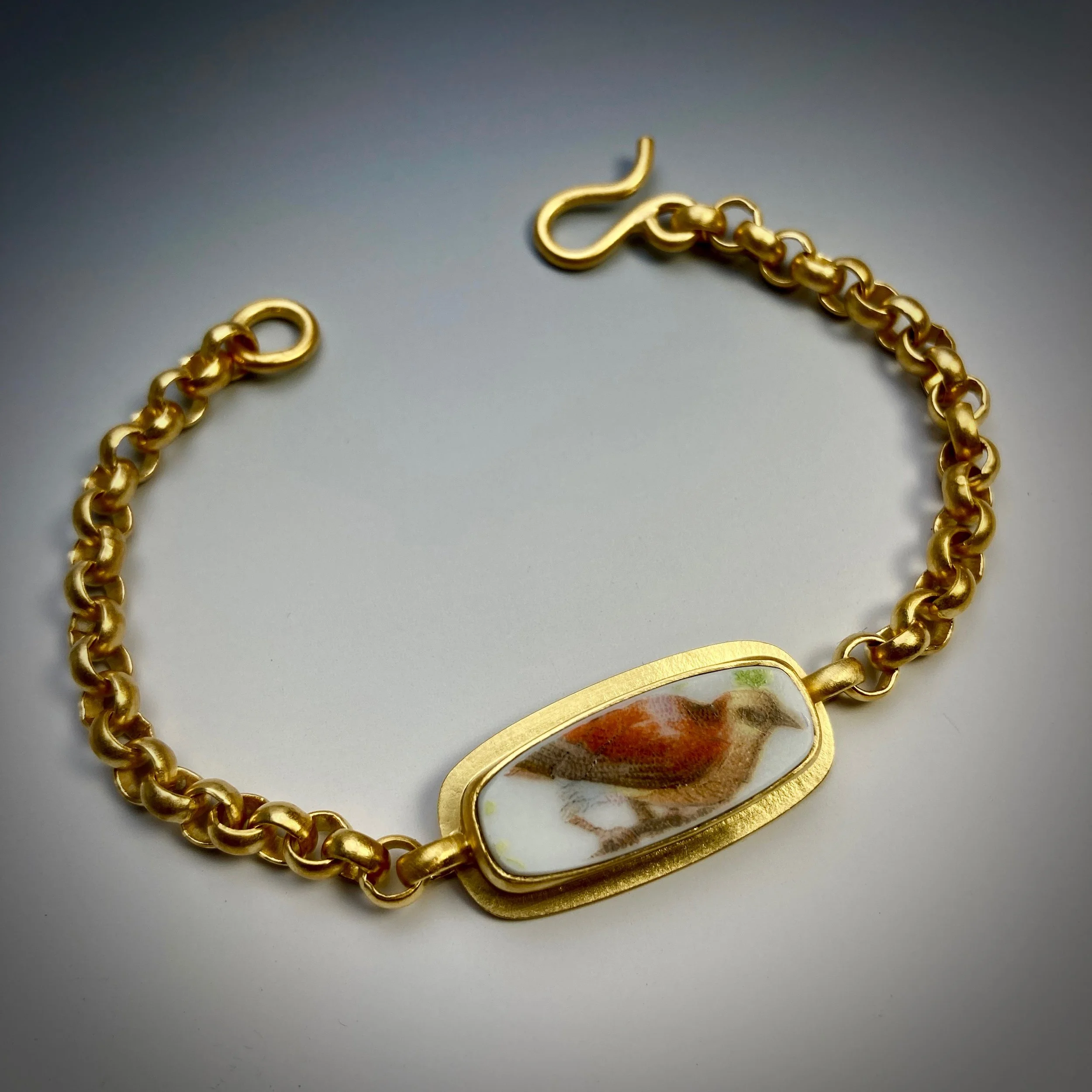 Bohemian Bird Bracelet in Gold