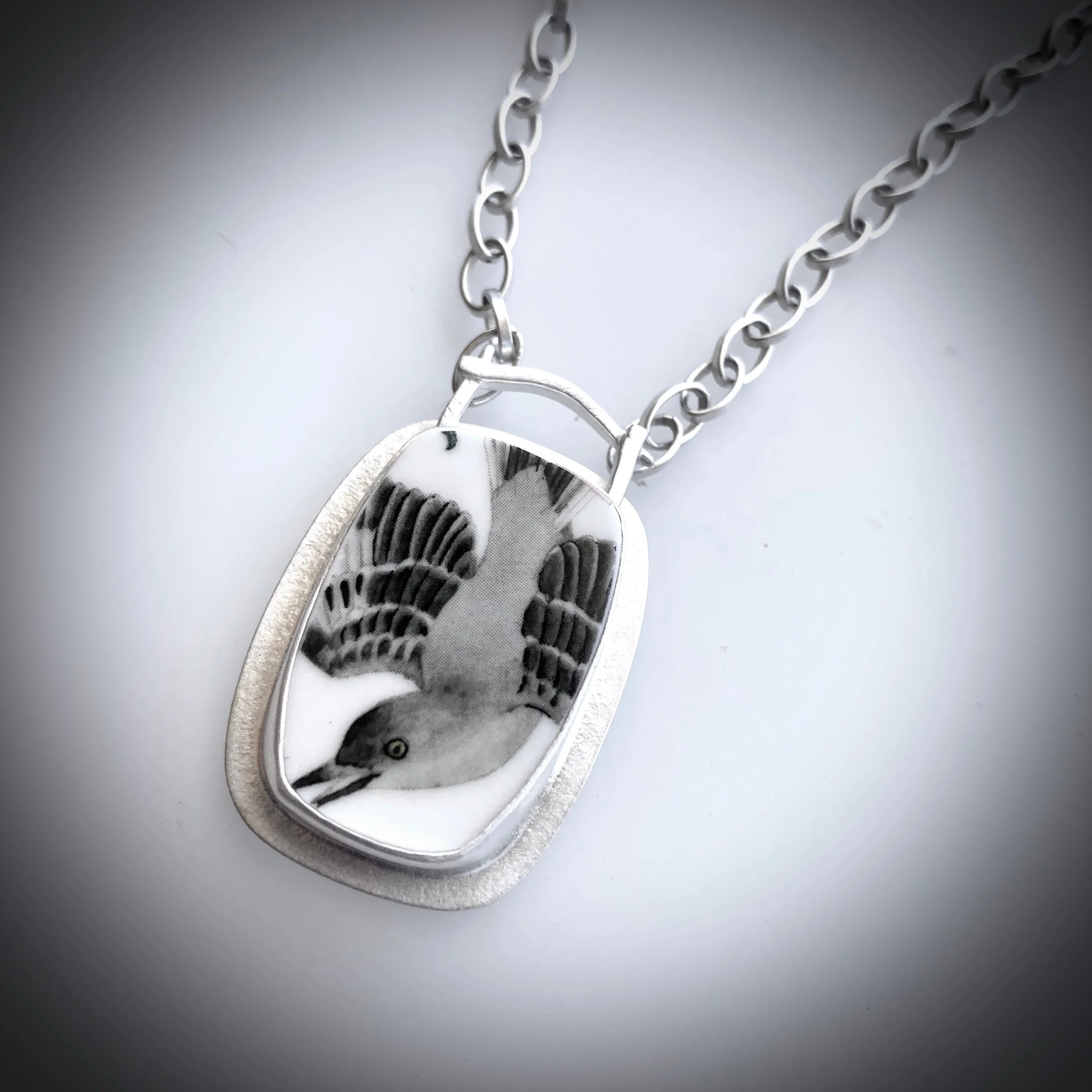 Diving Mockingbird Necklace