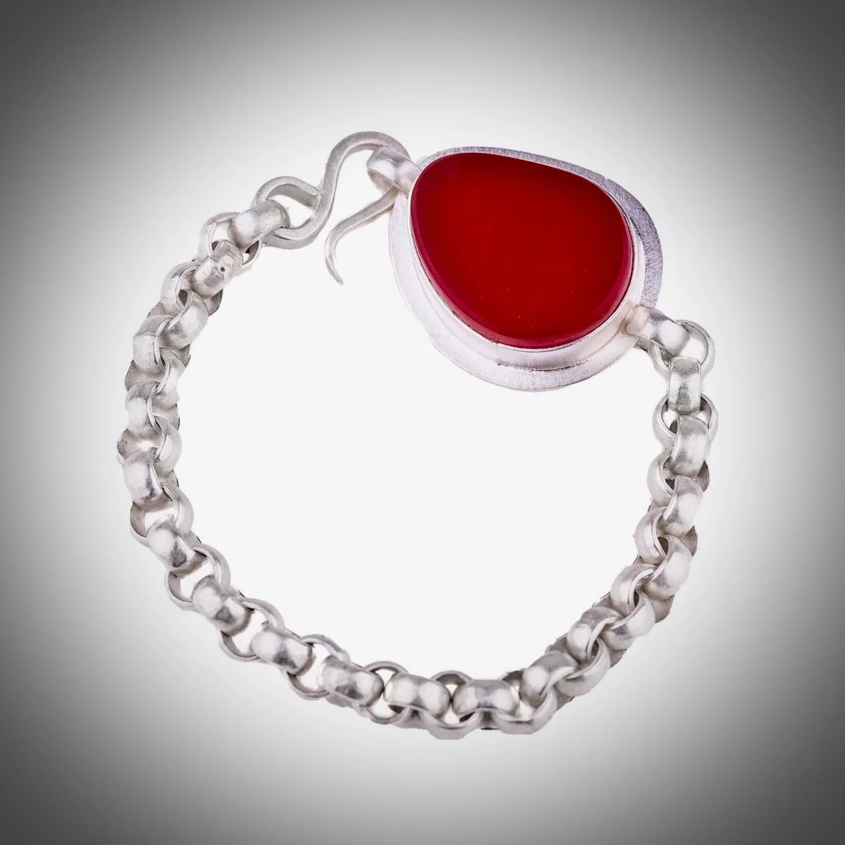 Classic Bracelet with Vintage Glass