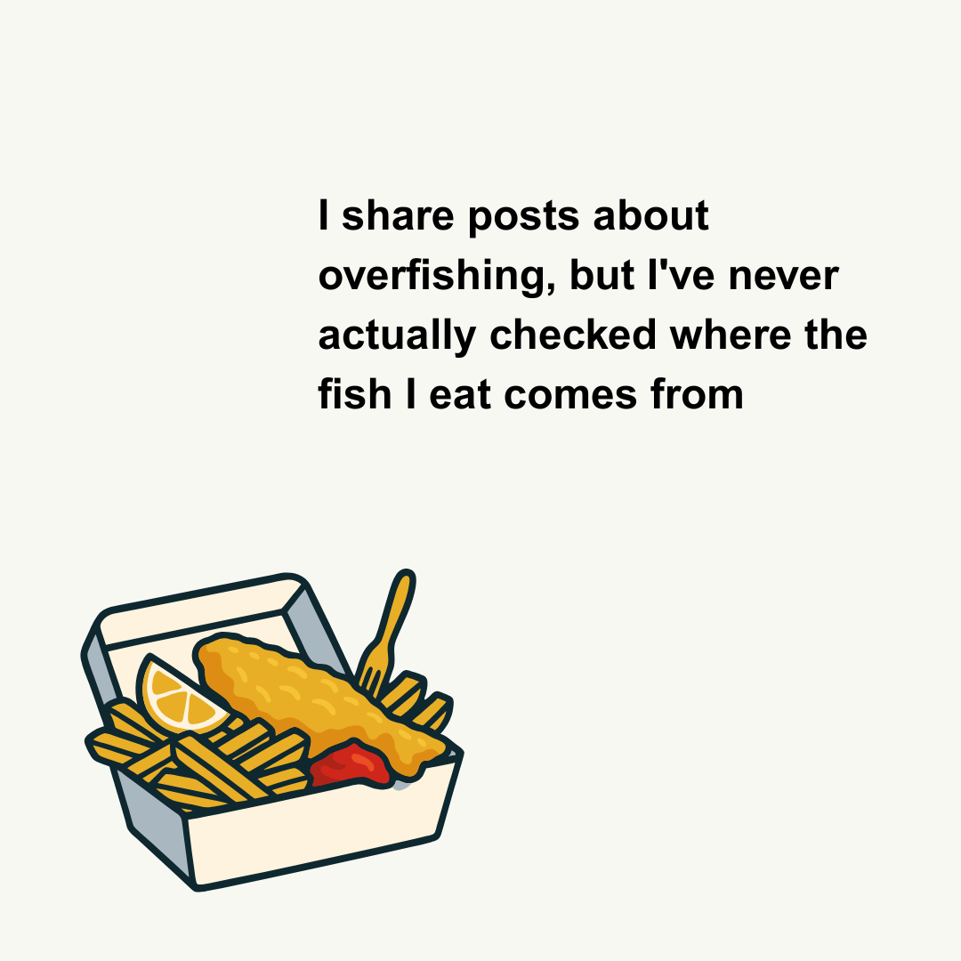  I share posts about overfishing, but I've never actually checked where the fish I eat comes from 