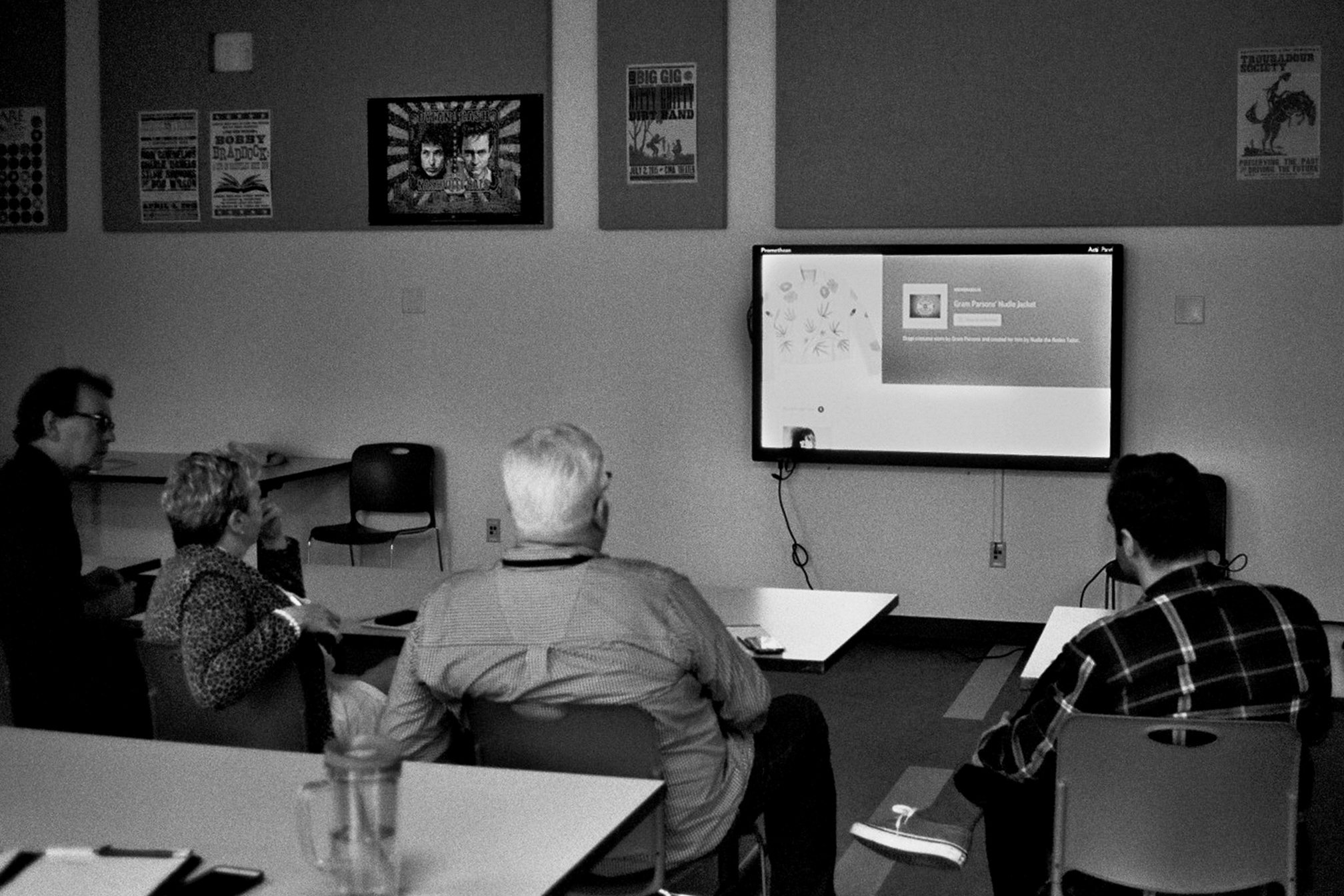 Daniel Lees presenting assets integrated from the Country Music Hall of Fame archives to a team of museum directors.