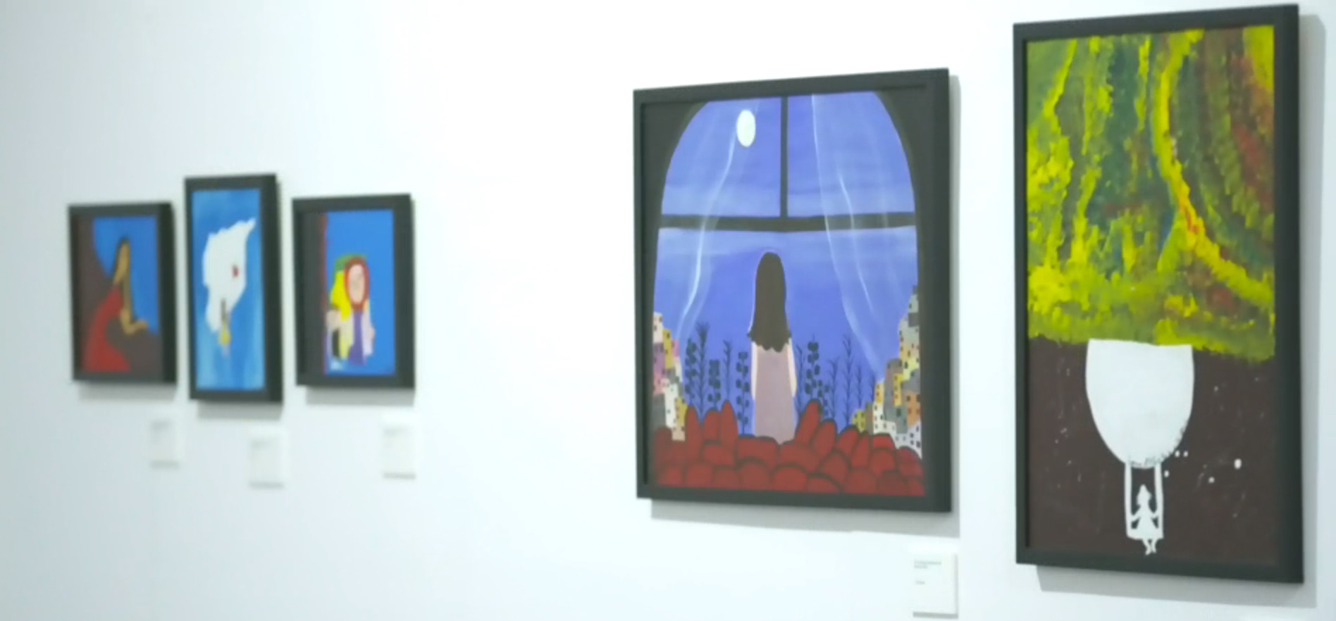 Paintings from the Dark To Light Exhibition
