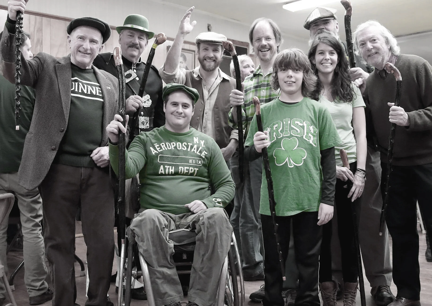 Winners of the 2017 Shillelagh Awards, pictured here with last year’s entertainers, from left Senator Stephen Brewer, Quaboag Highlanders, The Yokeshires, Dennis Fleming. Front row Chris Higgins, Harry Lewis, Amy Lapointe, and Kevin O’Hara. Missing from photo Dede Charlton, Forest Fessenden, Sonja and Mike Blaney and Lisa Rollins.