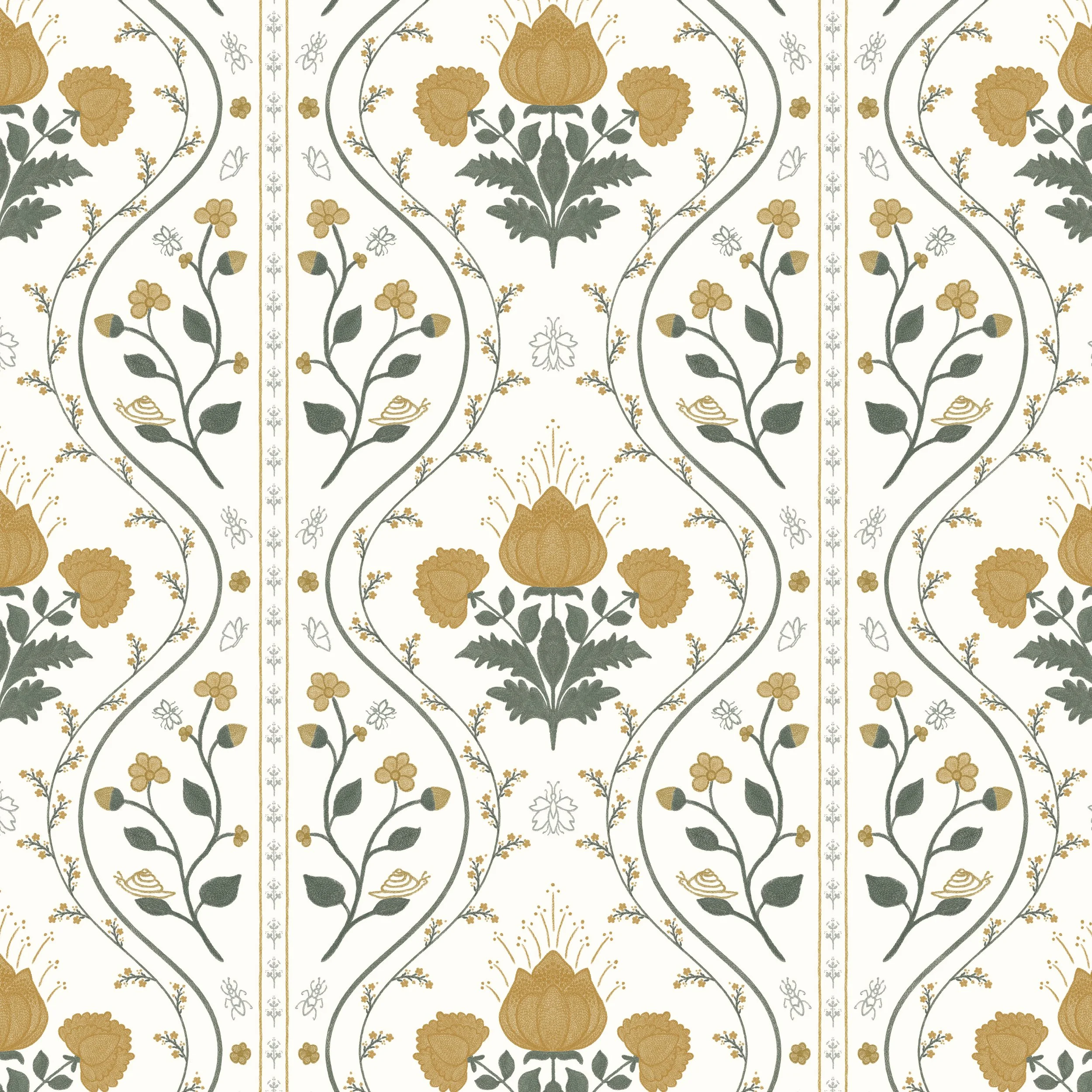 Dolly Vine in Buttermilk – Full Repeat View
