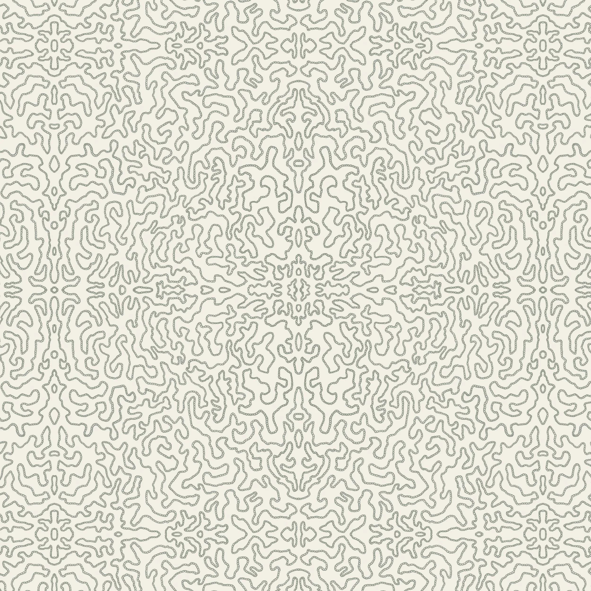 Vermicular in Green – Hand-Drawn Abstract Wallpaper (Full Repeat)