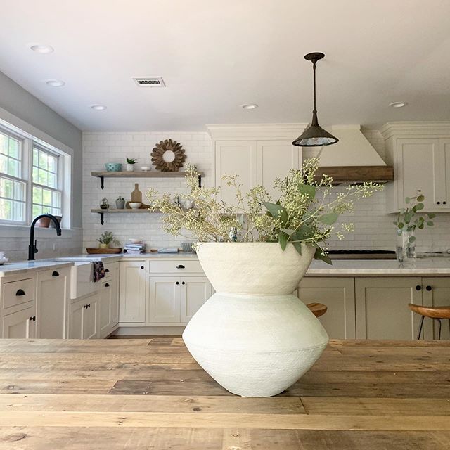 I selected this vase recently for a client’s built in shelves and loved it so much I had to order one for myself. Not the first time that has happened and I know it won’t be the last :)