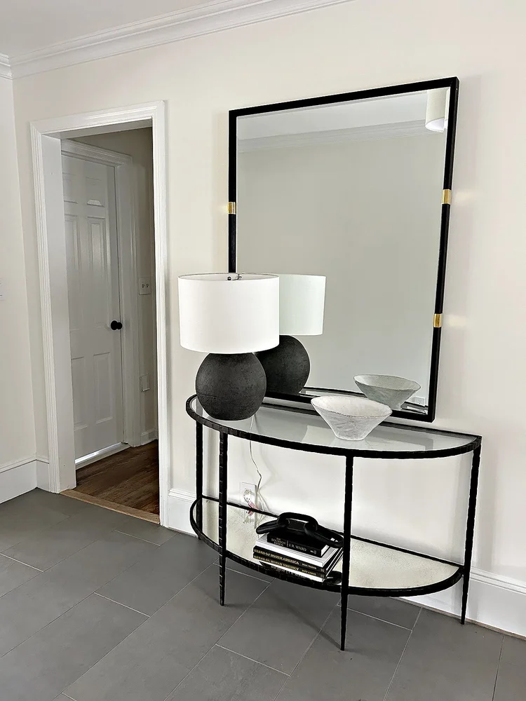 Foyer Transformation - Bergen County interior designer