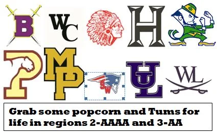 Keep the popcorn handy for life in regions 2-AAAA and 3-AA