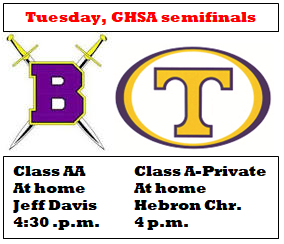 GHSA baseball: Bleckley County, Tattnall try to defend home turf in Tuesday semifinals