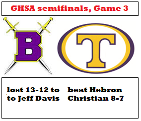 GHSA baseball: Wild 'n wooly Game 3s bring joy for Tattnall, heartbreak for Bleckley County (with video)