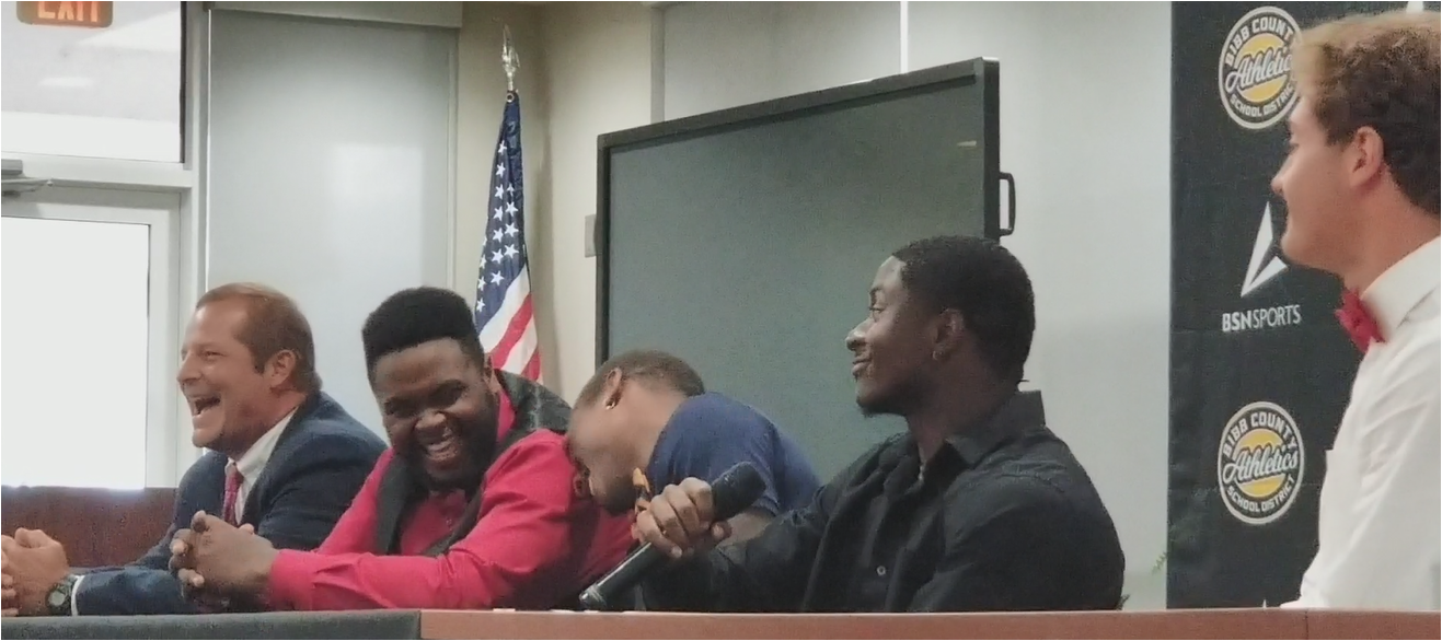 A gathering of friends and rivals: Bibb County HS players and head coaches come together to talk football