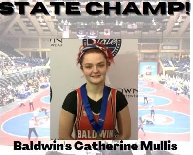 GHSA wrestling: Baldwin's Mullis takes girls state title, Central's Lamar and Northside's McColumn take second
