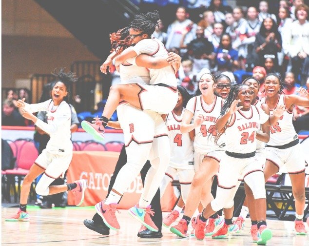 On the verge of being blown out, Baldwin started playing Baldwin basketball, and the Bravettes pulled away for the GHSA Class AAAA state title